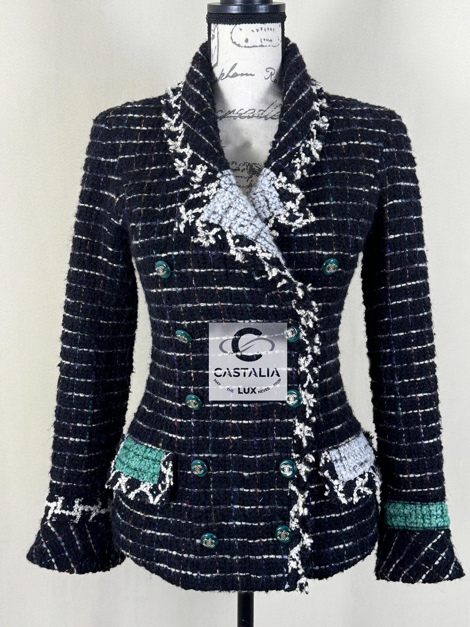 Chanel Rarest Collector Black Tweed Jacket 3
