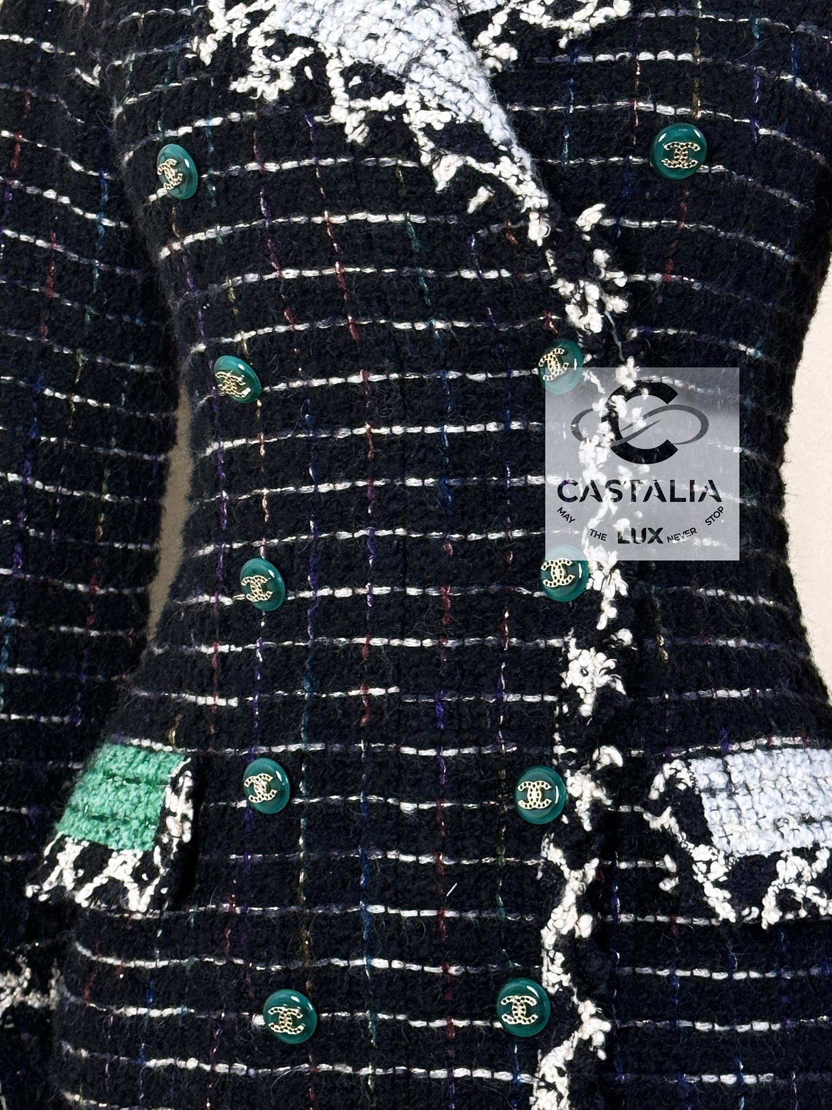 Chanel Rarest Collector Black Tweed Jacket 4