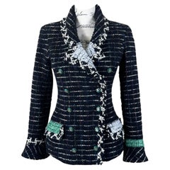 Chanel Rarest Collector Black Tweed Jacket