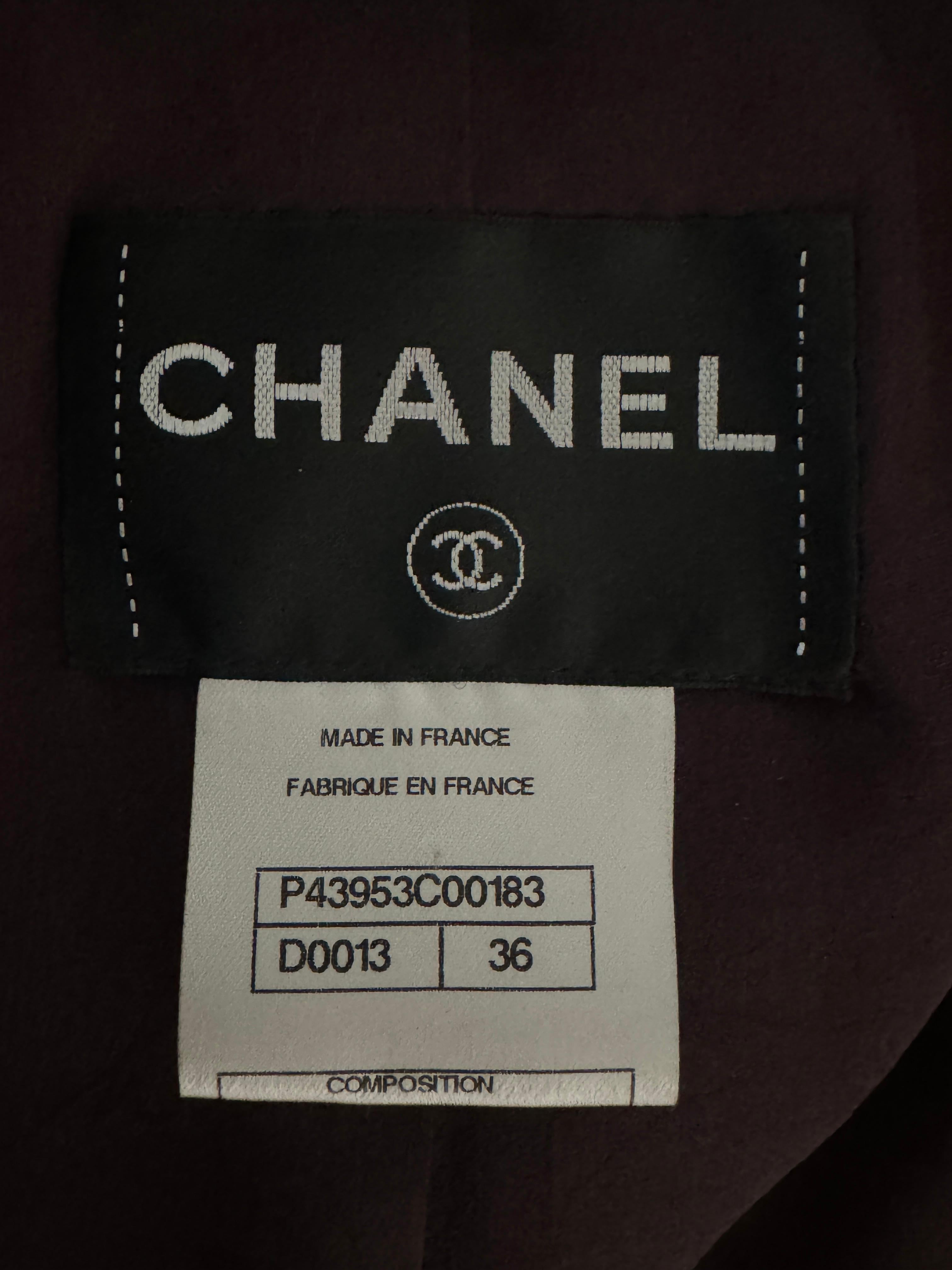 Chanel Rarest Paris / Bombay Runway Leather Jacket For Sale 12