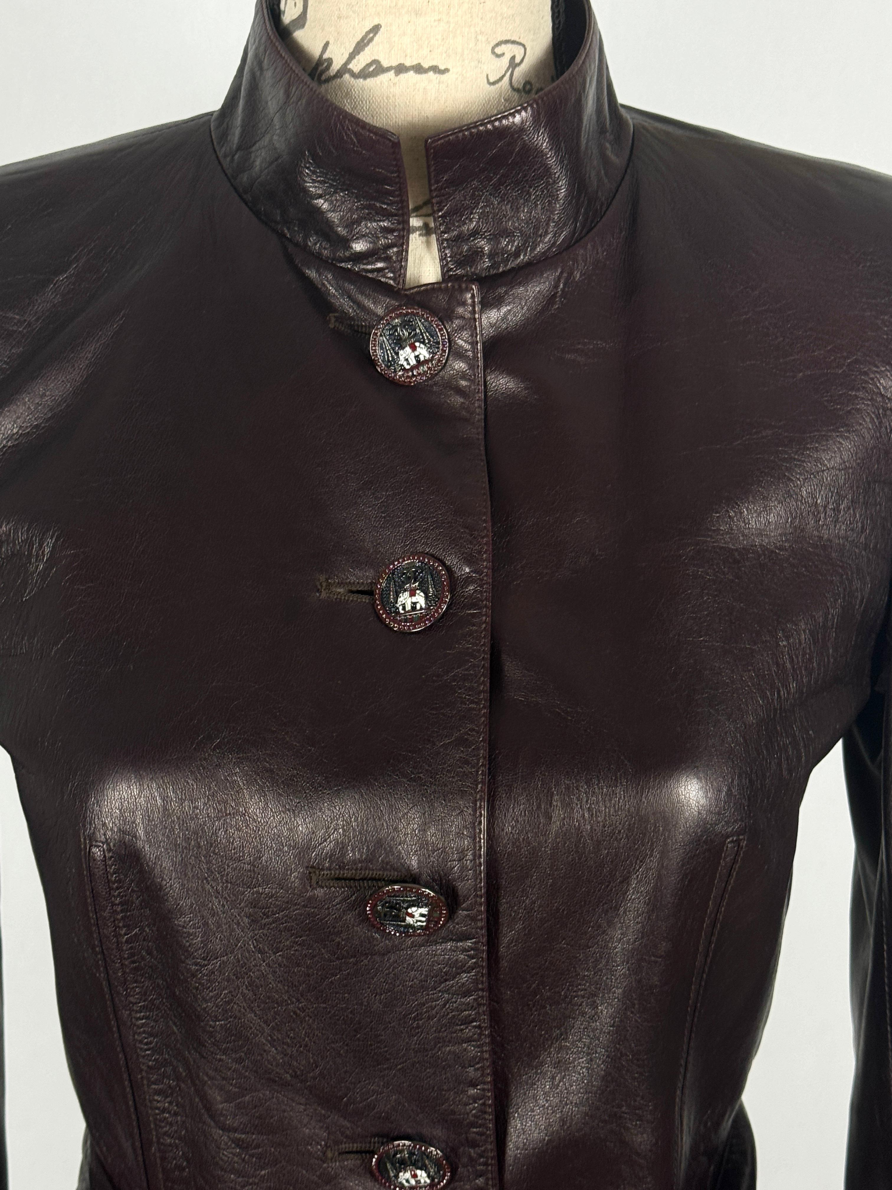Women's or Men's Chanel Rarest Paris / Bombay Runway Leather Jacket For Sale