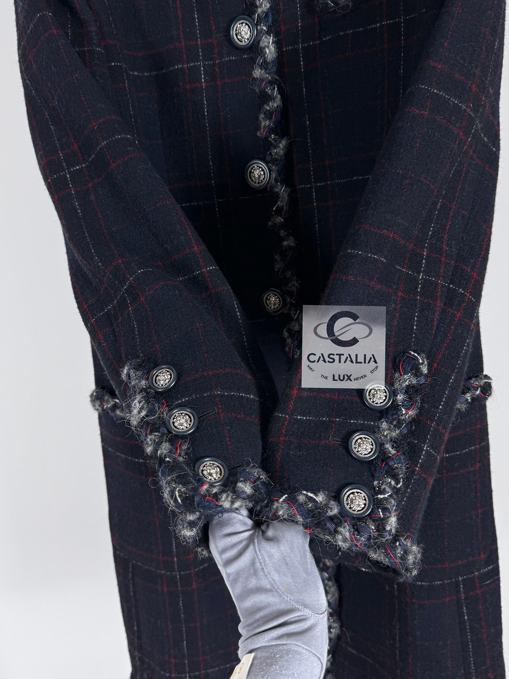 Chanel Rarest Paris / Edinburgh Tartan Coat For Sale 1