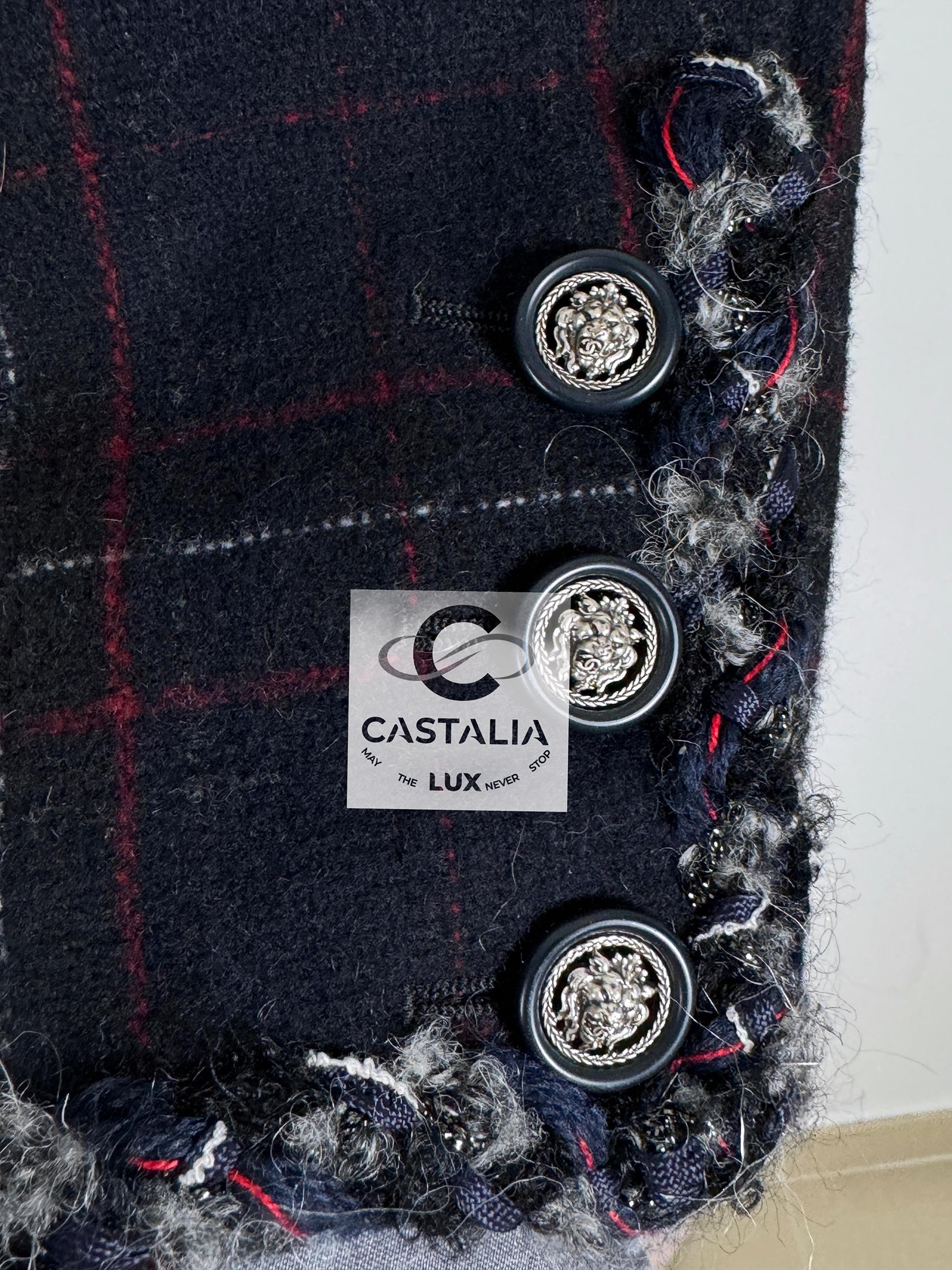 Chanel Rarest Paris / Edinburgh Tartan Coat For Sale 2