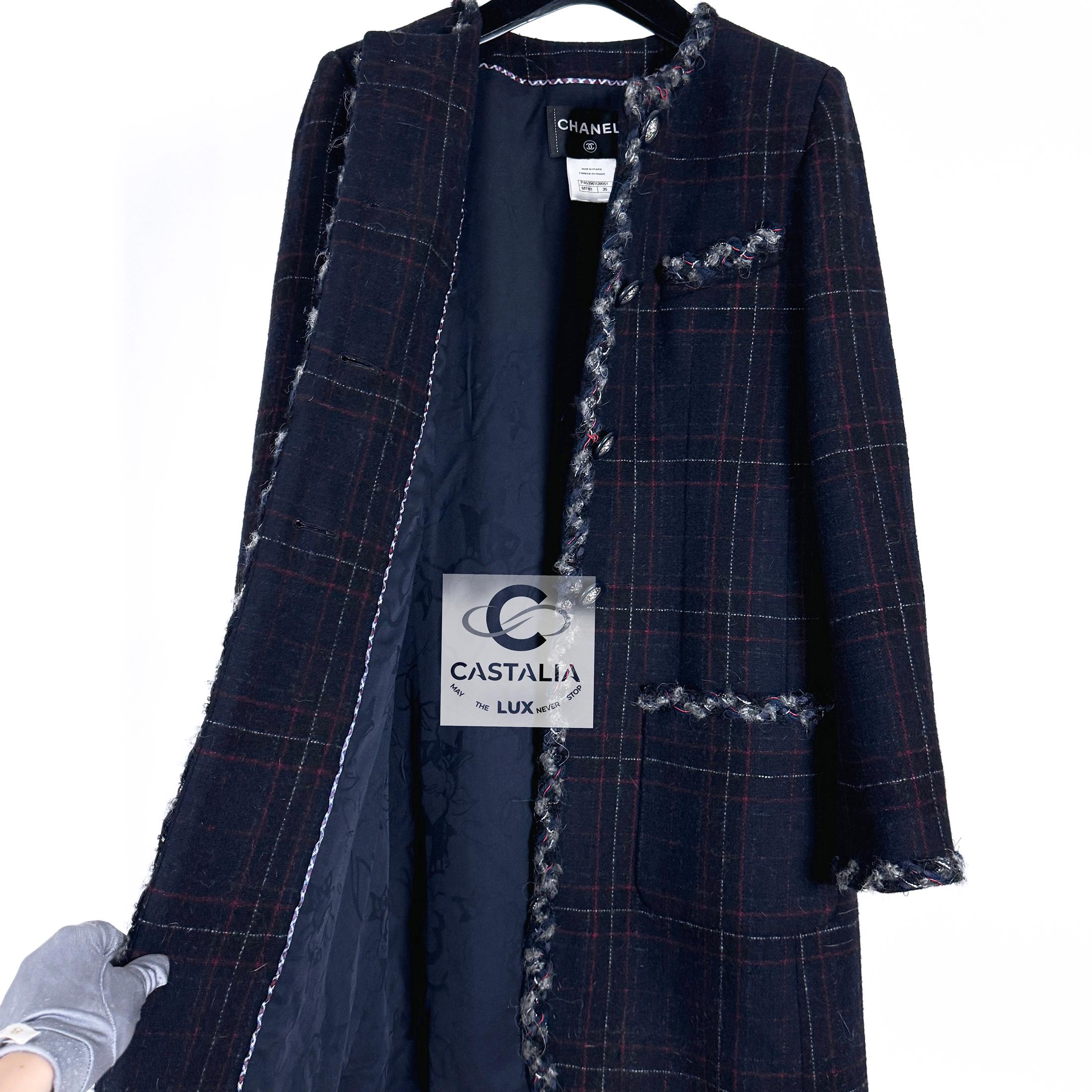 Chanel Rarest Paris / Edinburgh Tartan Coat For Sale 3