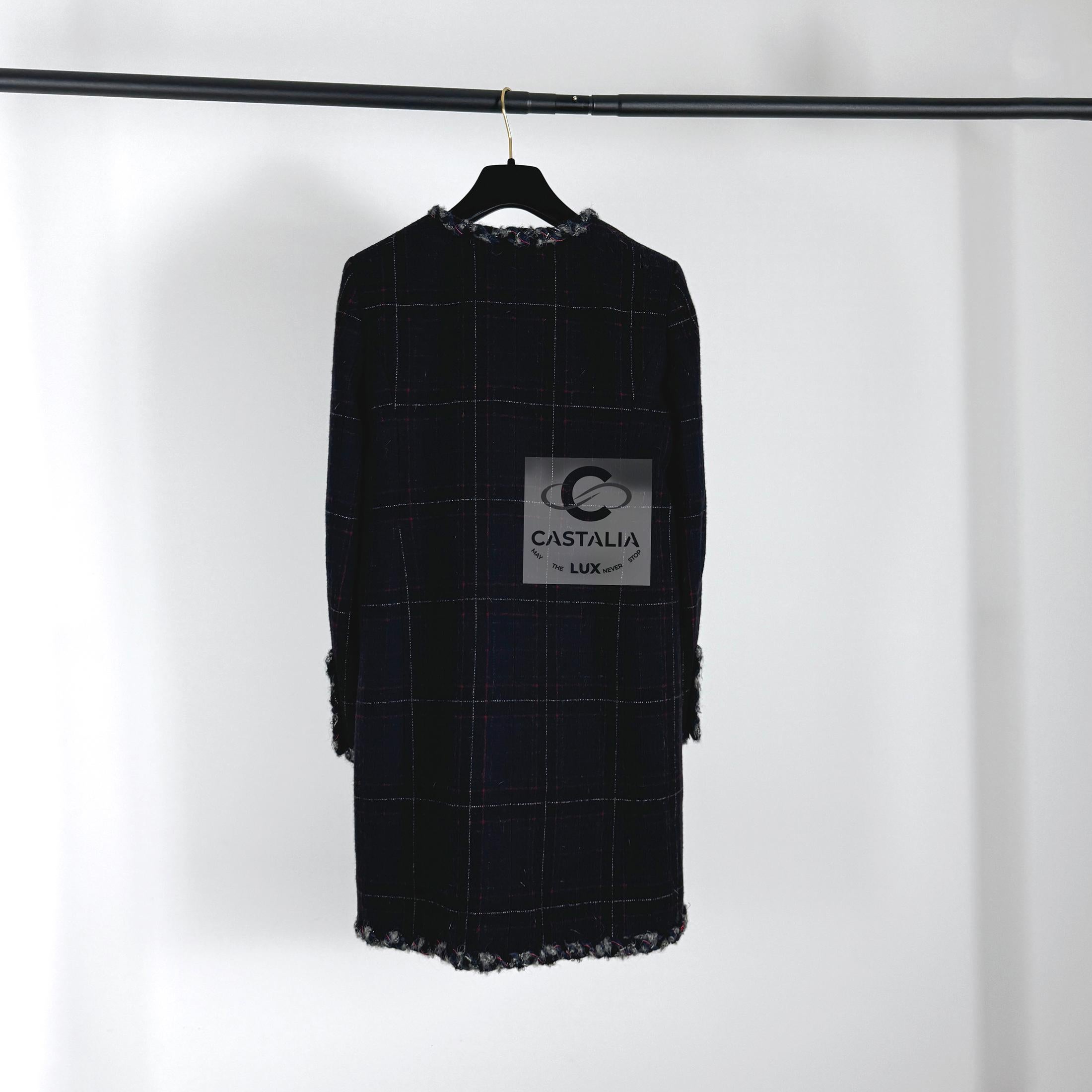 Chanel Rarest Paris / Edinburgh Tartan Coat For Sale 4