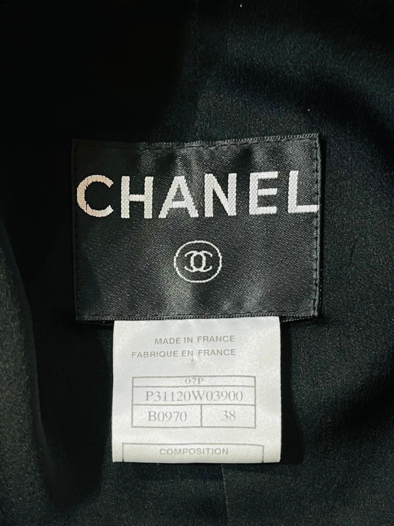 Chanel Raw-Edge Wool Jacket For Sale 2