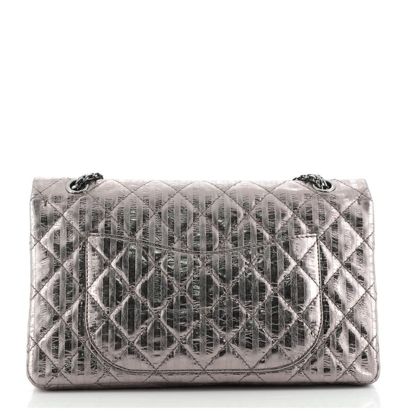 Chanel Rayures Reissue 2.55 Flap Bag Quilted Calfskin 227 In Good Condition In NY, NY