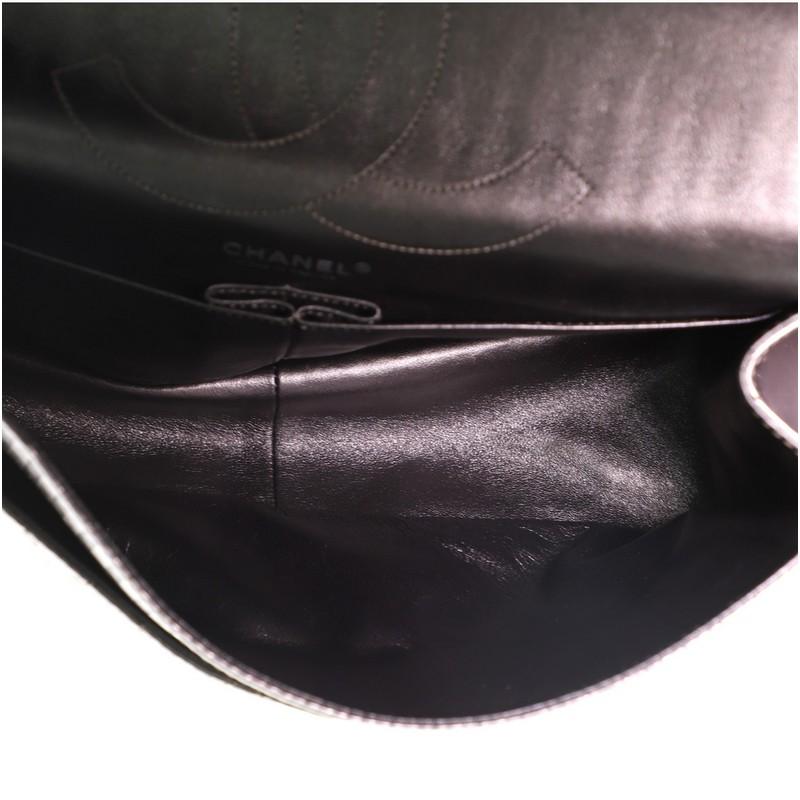 Chanel Rayures Reissue 2.55 Klappentasche aus gestepptem:: metallic gealtertem Kalbsleder 226 1