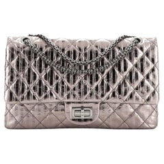 Chanel Rayures Reissue 2.55 Flap Bag Quilted Metallic Aged Calfskin 226