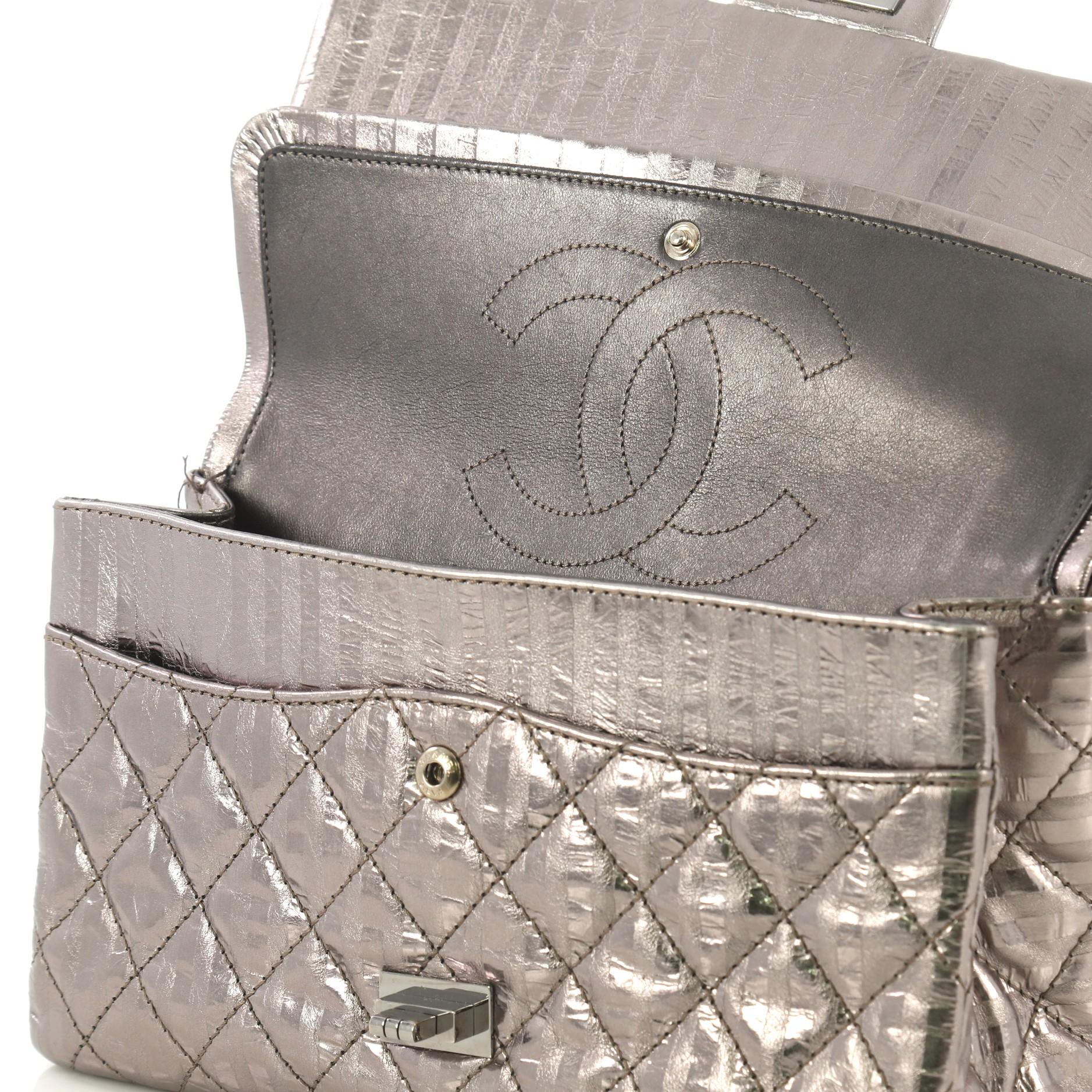 Chanel Rayures Reissue 2.55 Handbag Quilted Calfskin 225 3