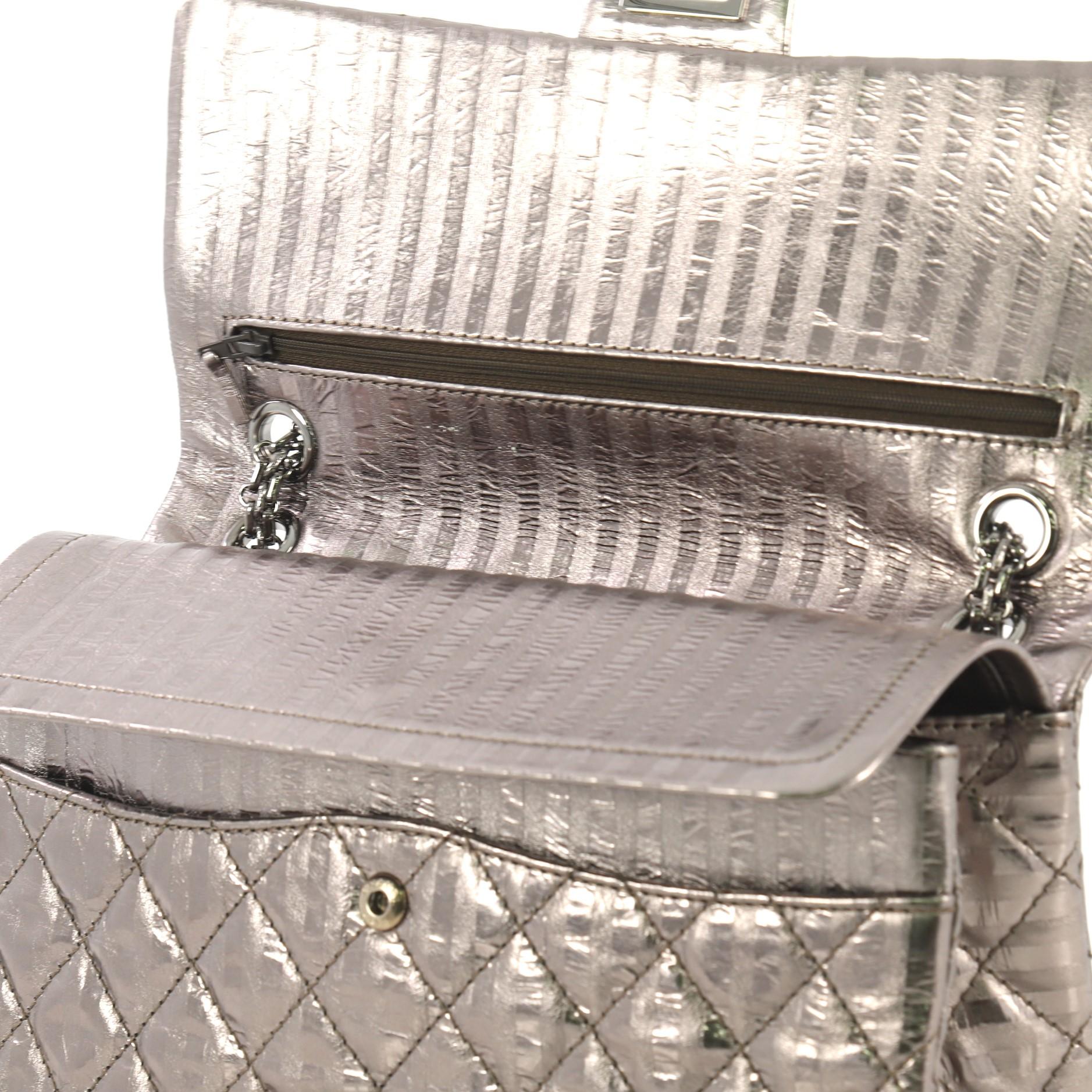 Chanel Rayures Reissue 2.55 Handbag Quilted Calfskin 225 4