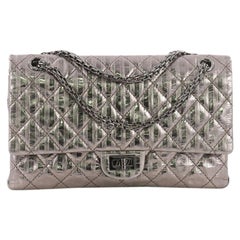 Chanel Rayures Reissue 2.55 Handbag Quilted Calfskin 225