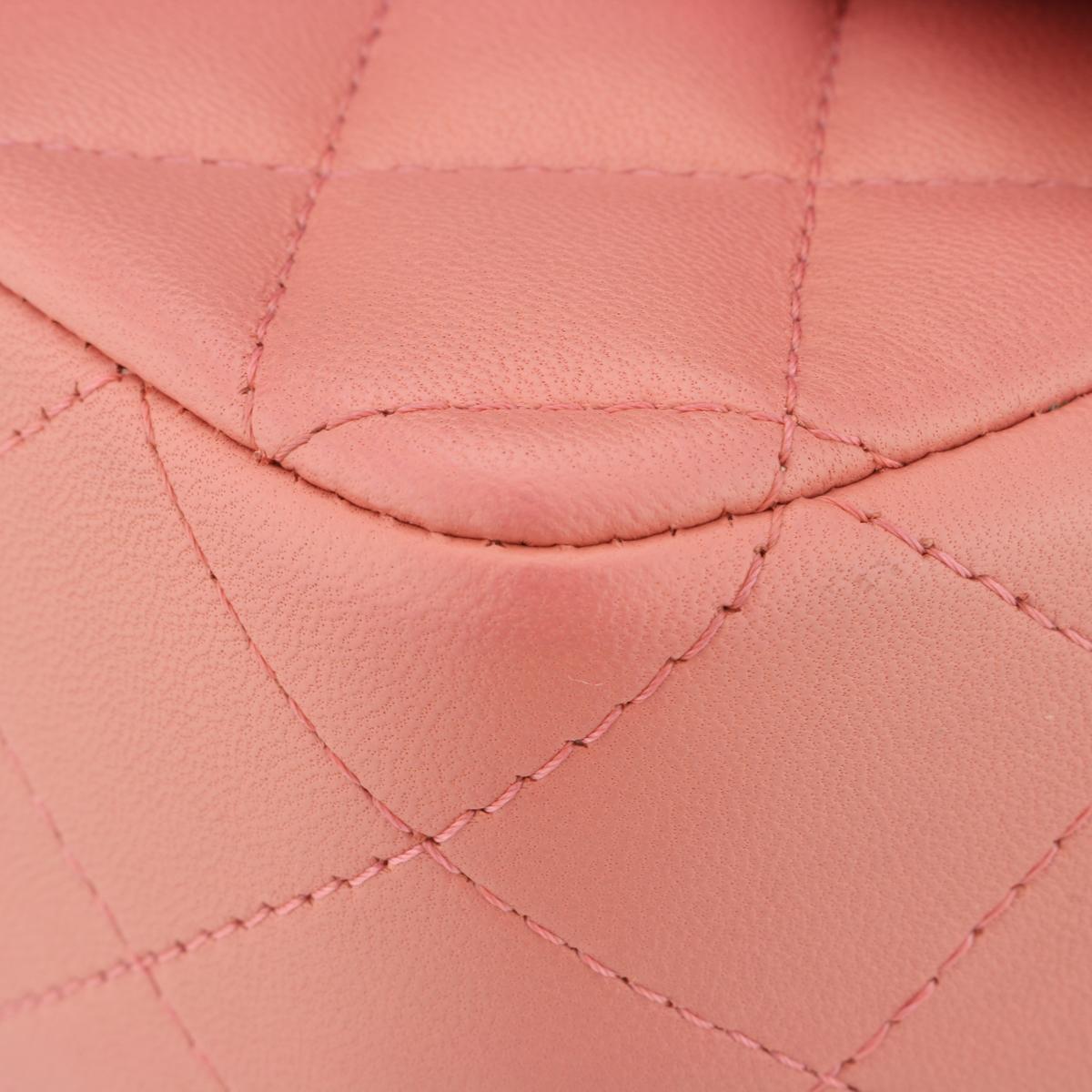 CHANEL Rectangular Mini Valentine Bag Pink Lambskin with Light Gold Hardware 14P 4