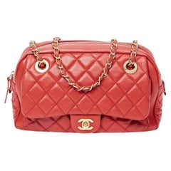 Chanel Red 2013 CC Shoulder Bag