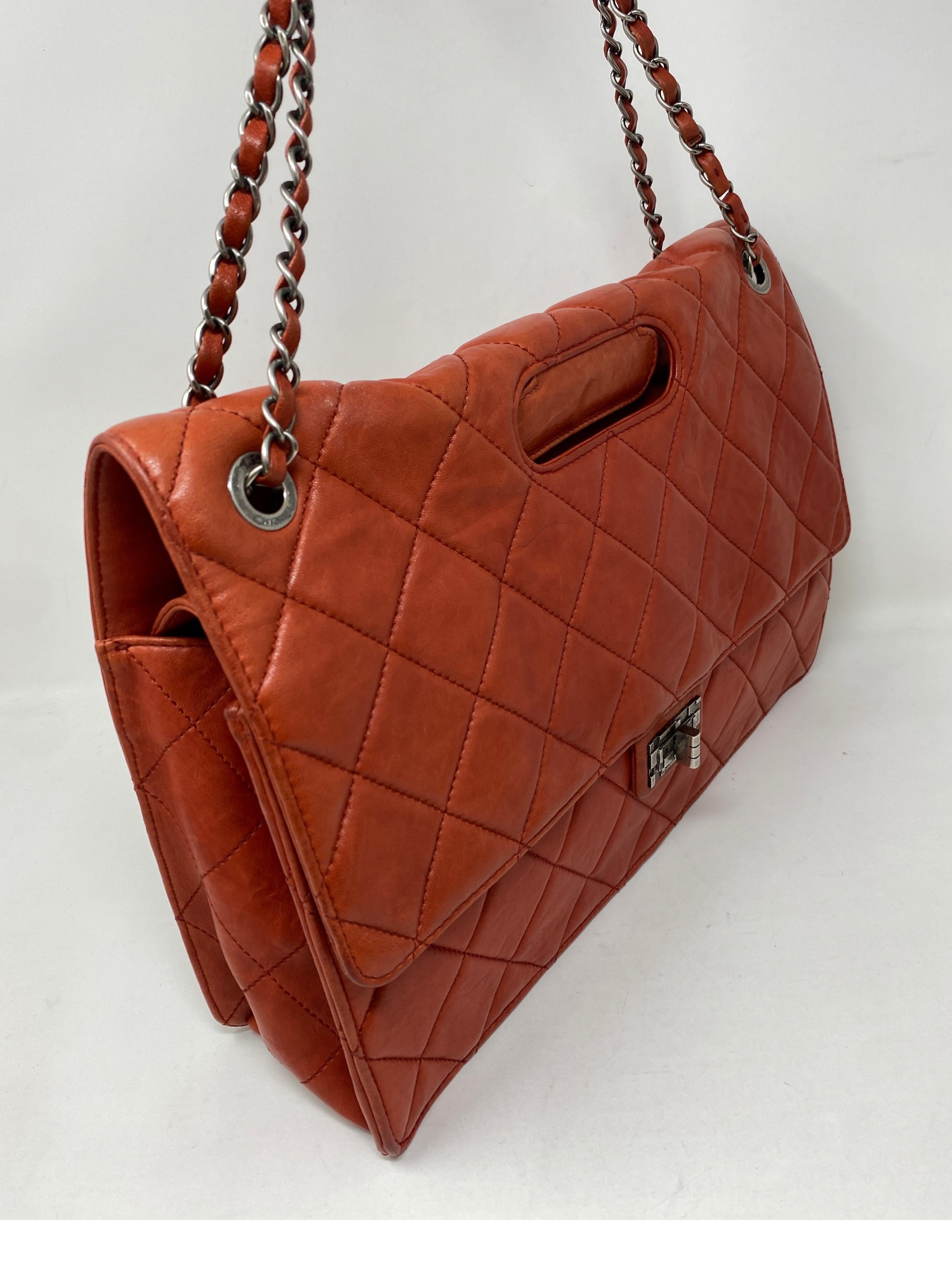 Brown Chanel Red Bag 