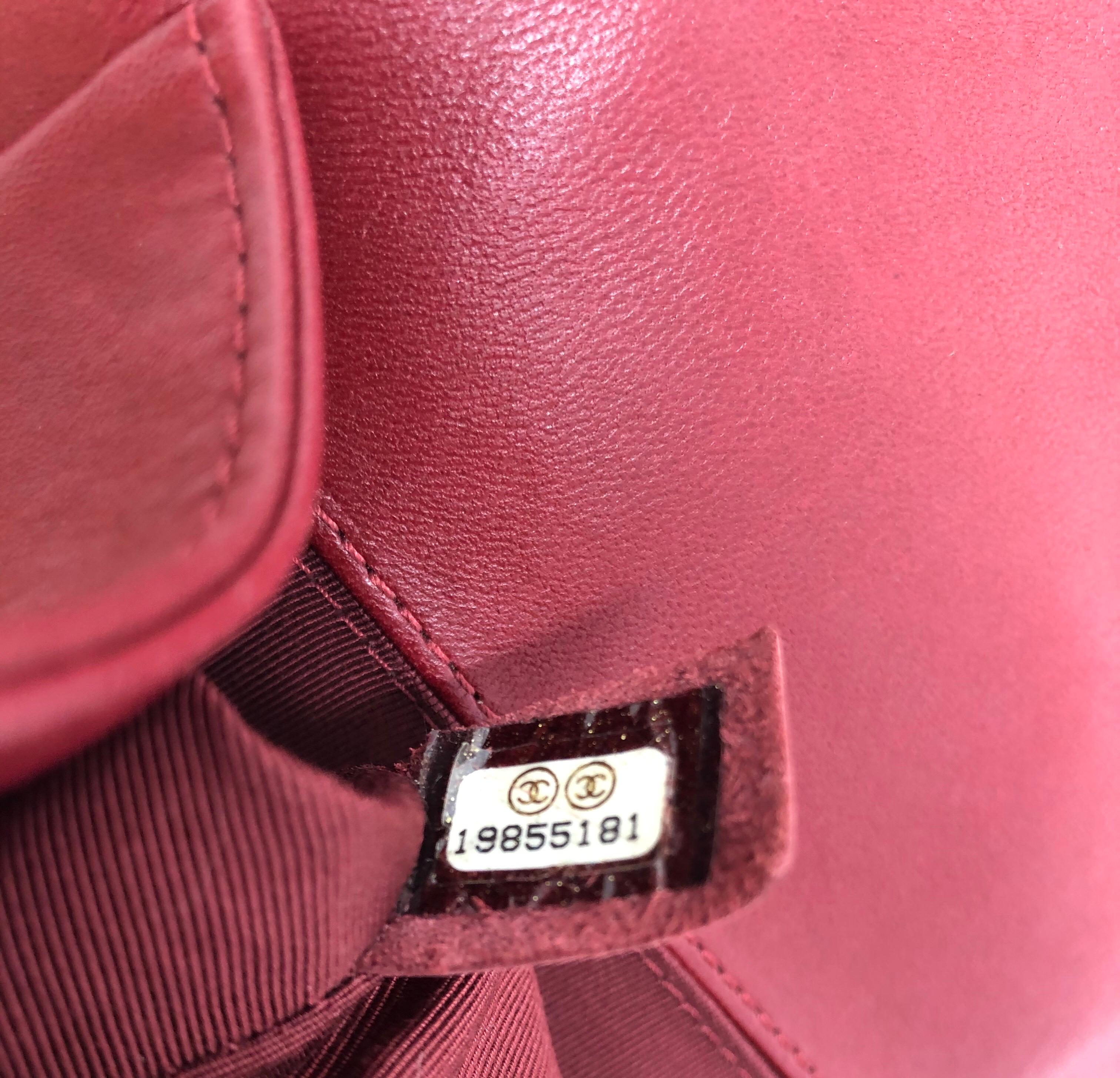 Chanel Red Boy Bag  9