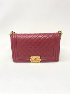Chanel Red Boy Bag