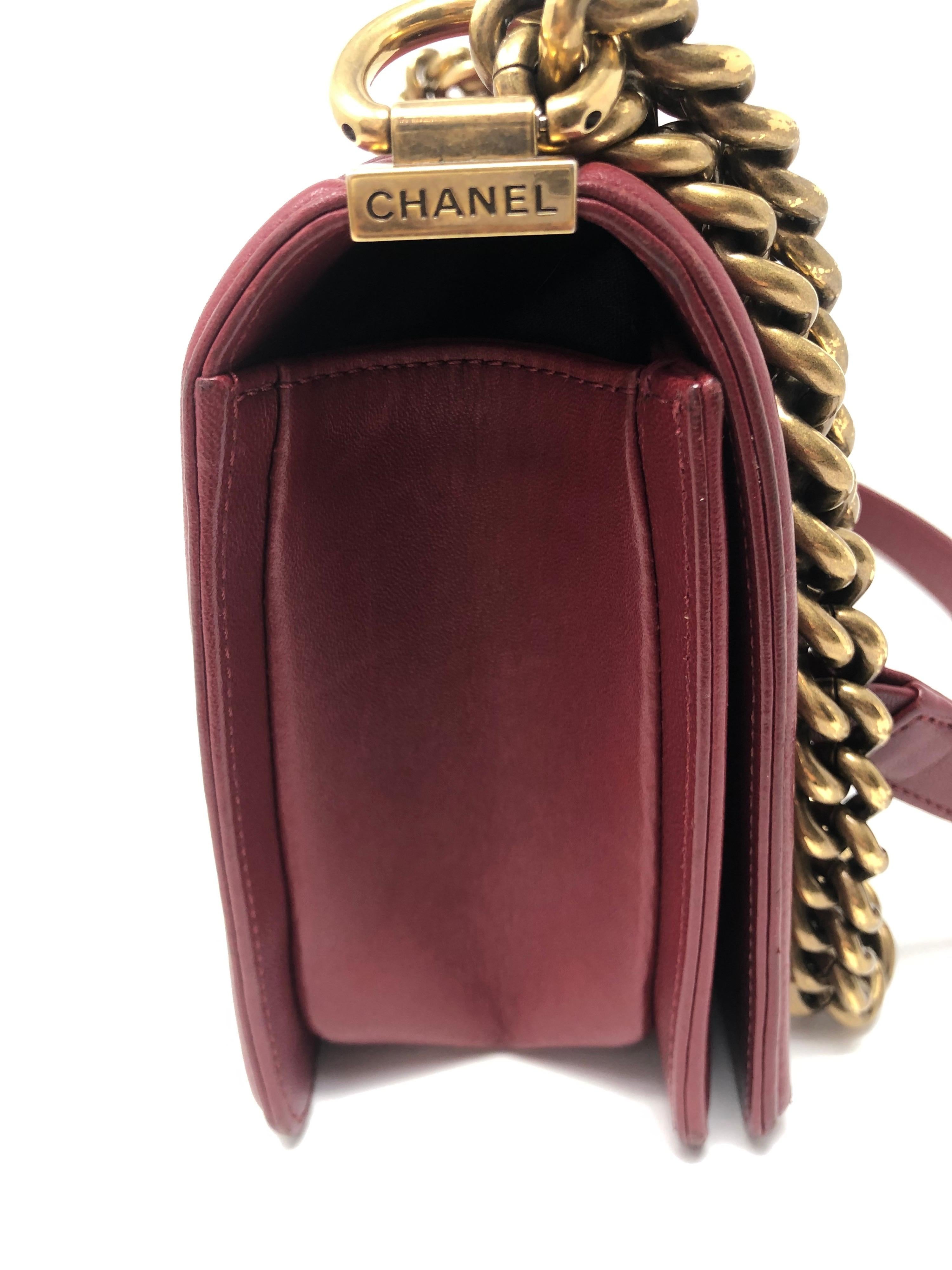 Women's or Men's Chanel Red Boy Bag 