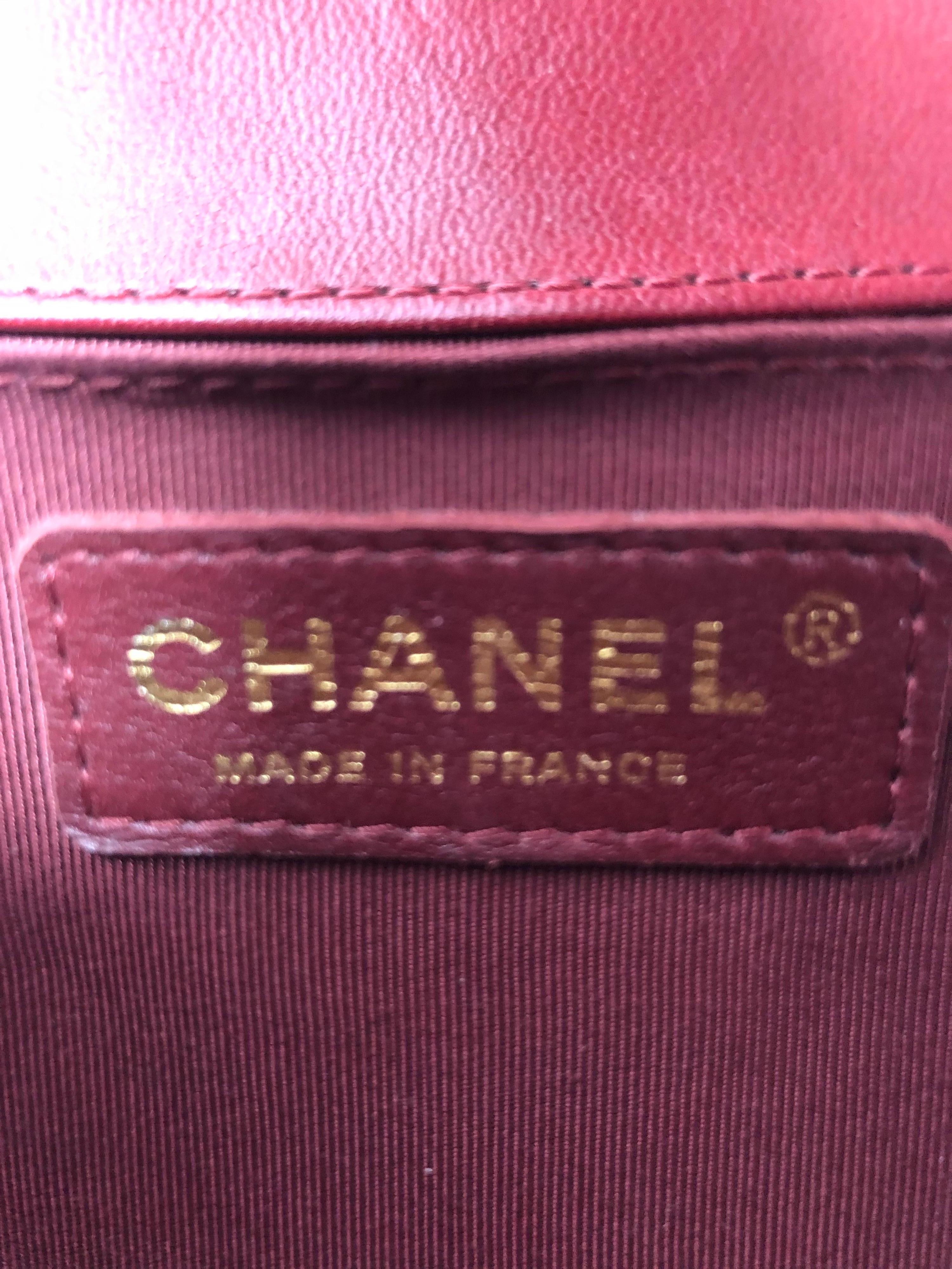 Chanel Red Boy Bag  4