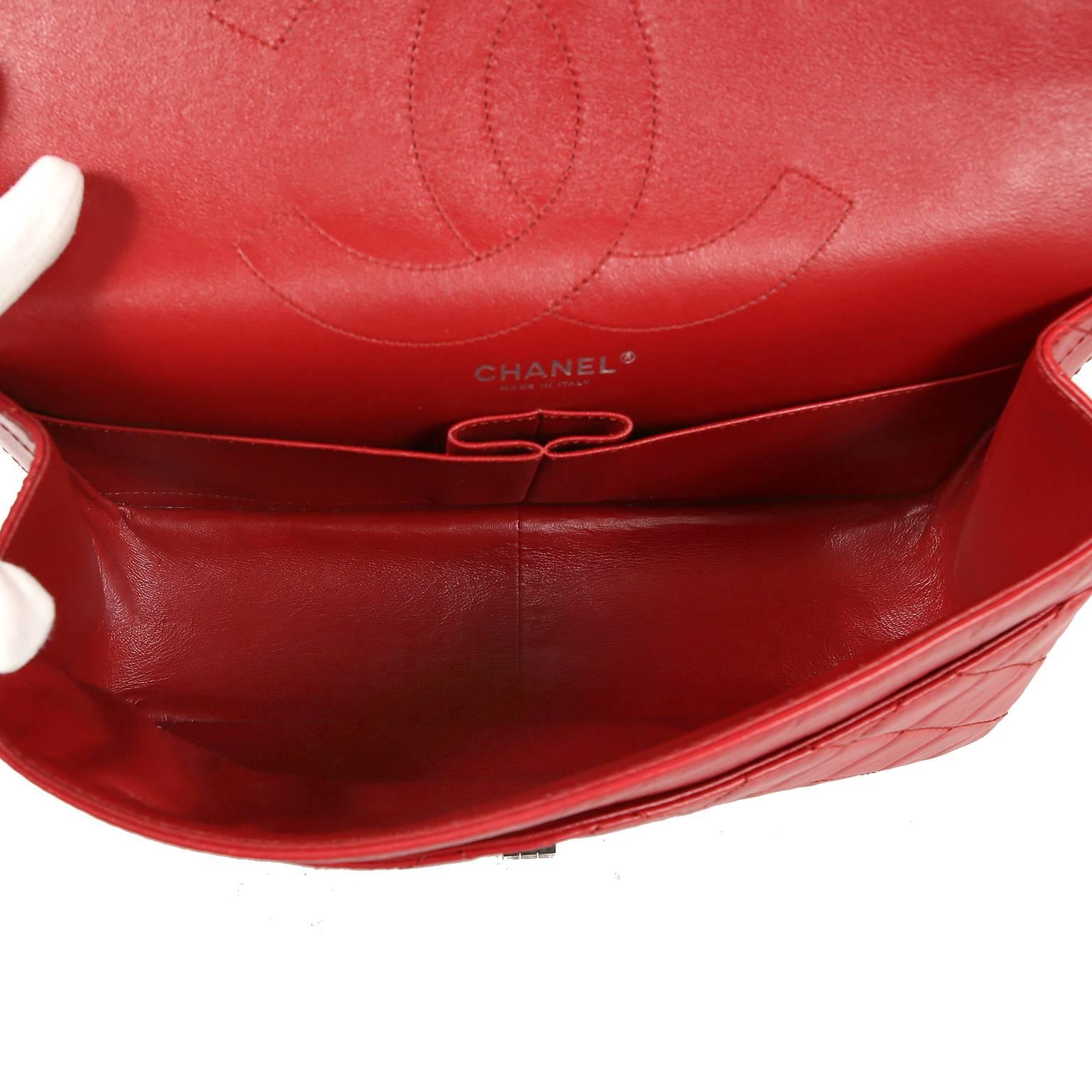 Chanel Red Calfskin 2.55 Reissue Flap Bag- 227 size 1