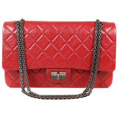 Chanel Red Calfskin 2.55 Reissue Flap Bag- 227 size