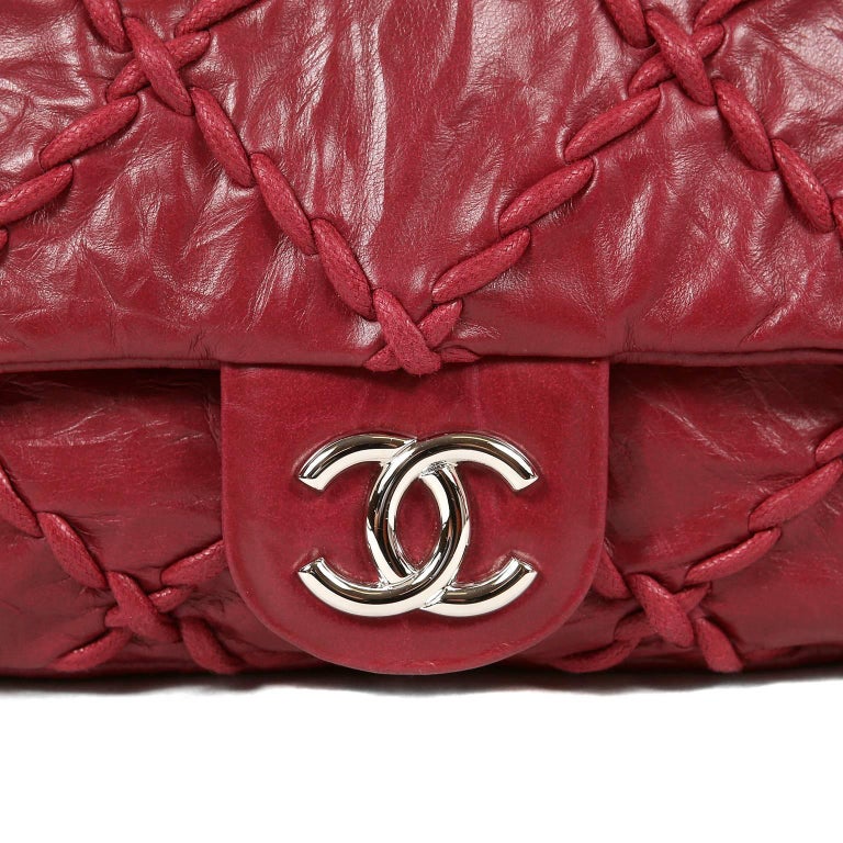 Chanel Red Wild Stitch Single Flap Bag Leather ref.951530 - Joli Closet