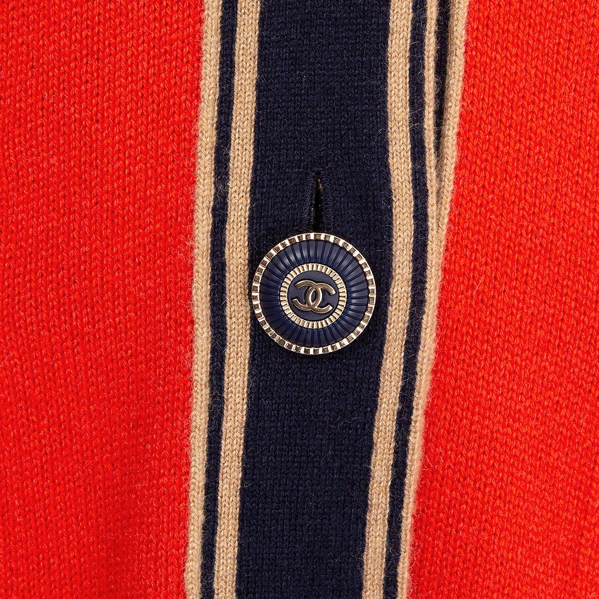 Women's CHANEL red cashmere 2020 20C Cardigan Sweater 38 S