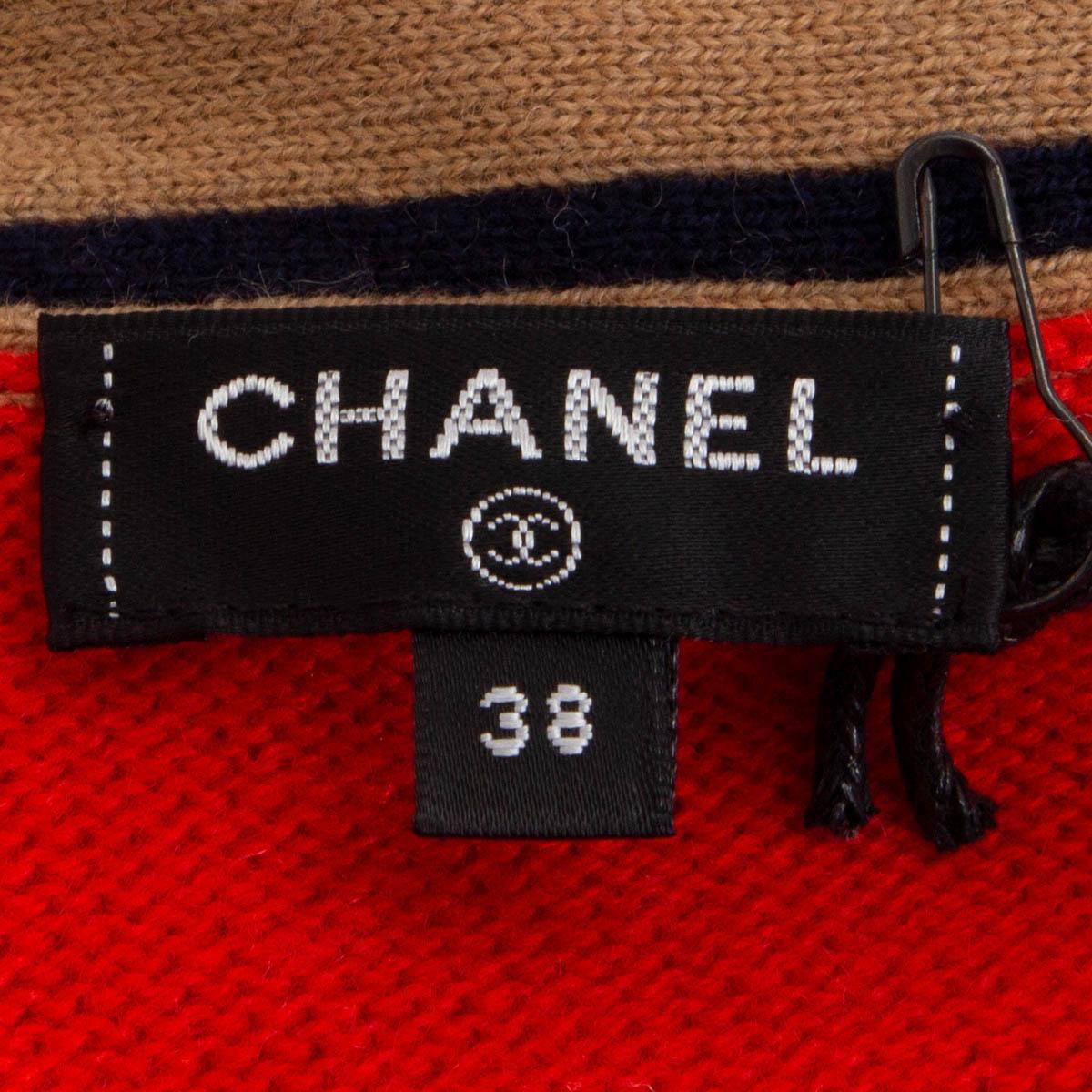 CHANEL red cashmere 2020 20C Cardigan Sweater 38 S 1