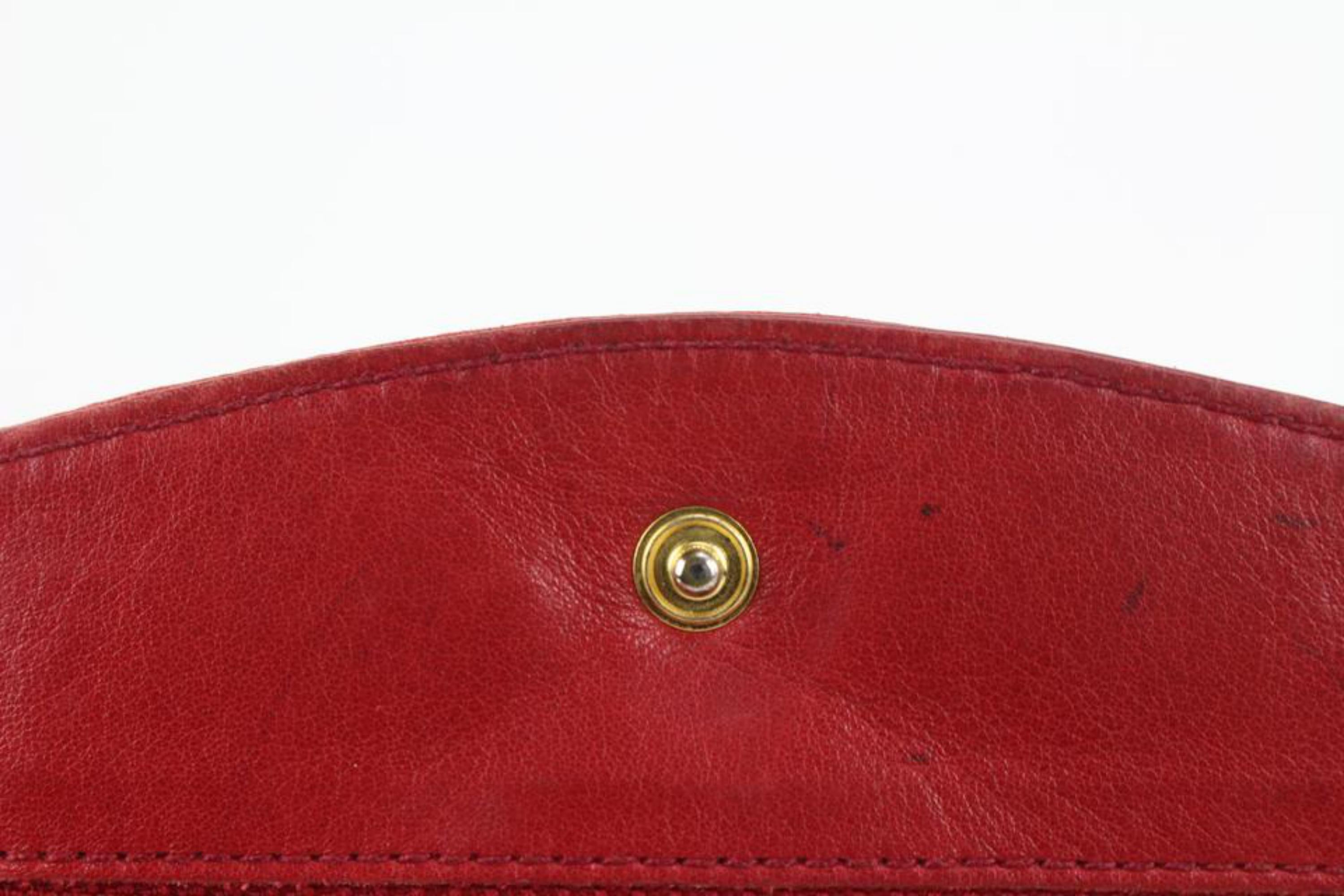 Women's Chanel Red Caviar CC Logo Timeless Wallet 128c47 For Sale
