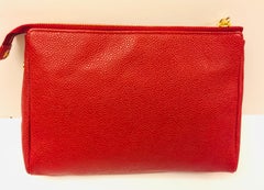 Chanel Red Caviar Cosmetic Bag