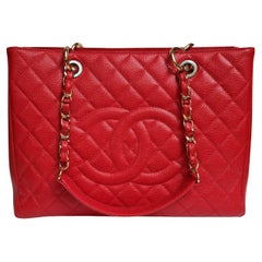 Chanel Rote GST-Tasche in Kaviar