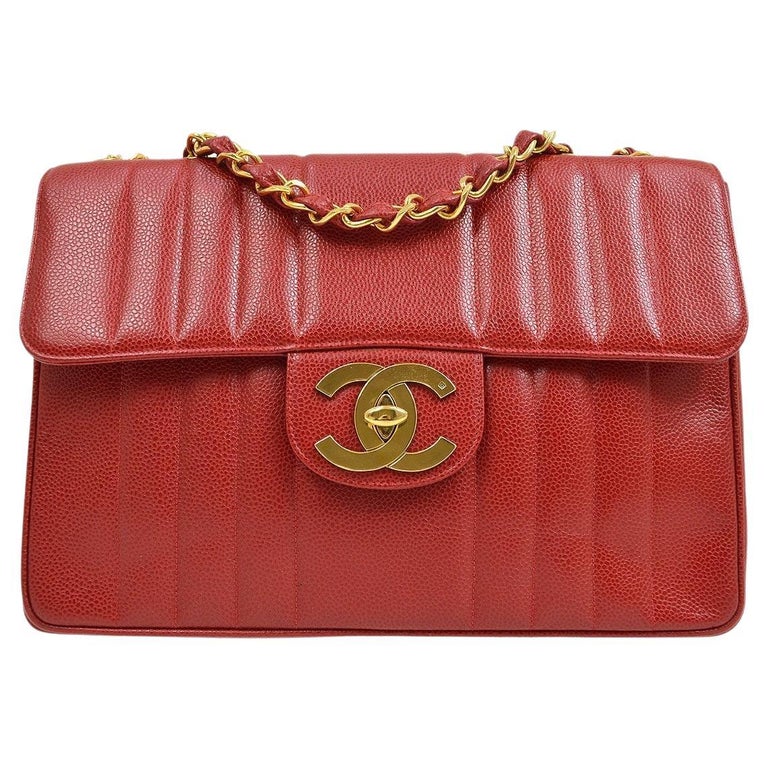 red chanel flap