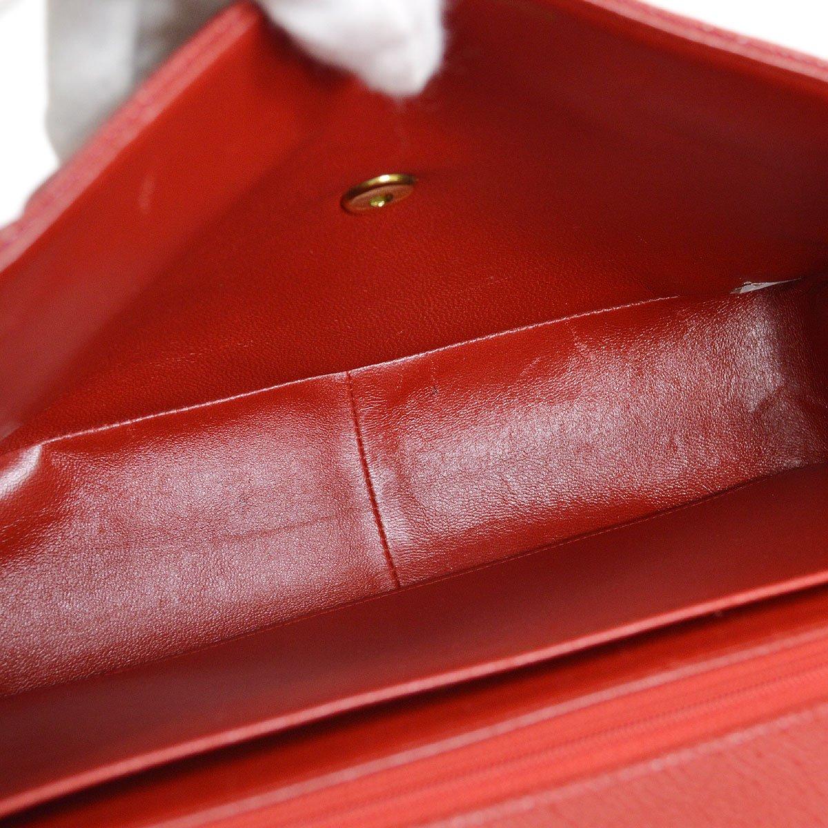 CHANEL Rote Abend-Umhängetasche aus Leder in Kaviar und Gold Jumbo im Zustand „Gut“ im Angebot in Chicago, IL