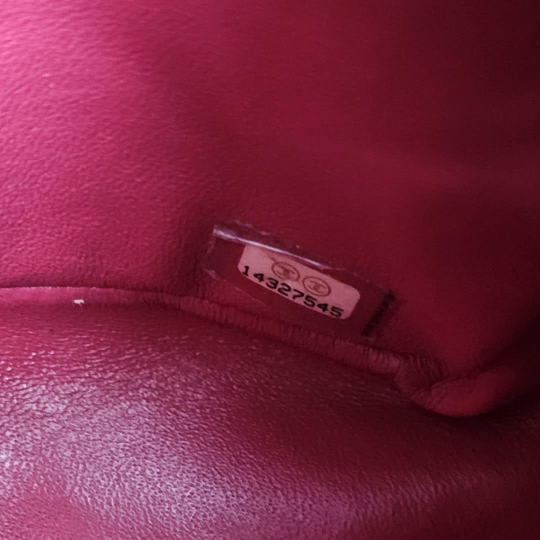 Chanel Bolso Jumbo Doble Solapa Piel Caviar Rojo en venta 1