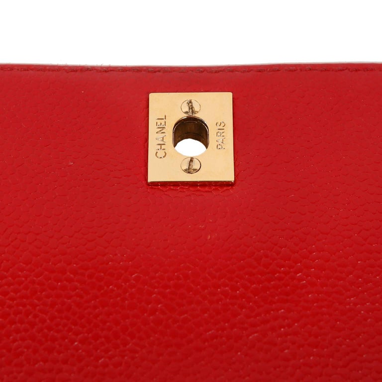 Chanel Red Caviar Leather Kelly Bag at 1stDibs | red caviar sale ...