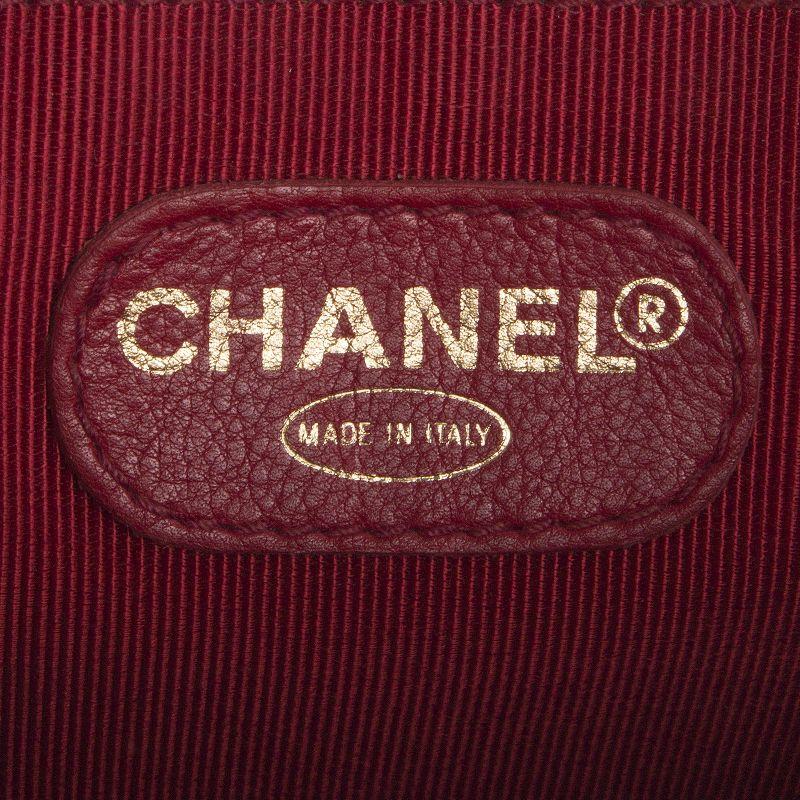 Chanel red Caviar leather VINTAGE Backpack Bag 1