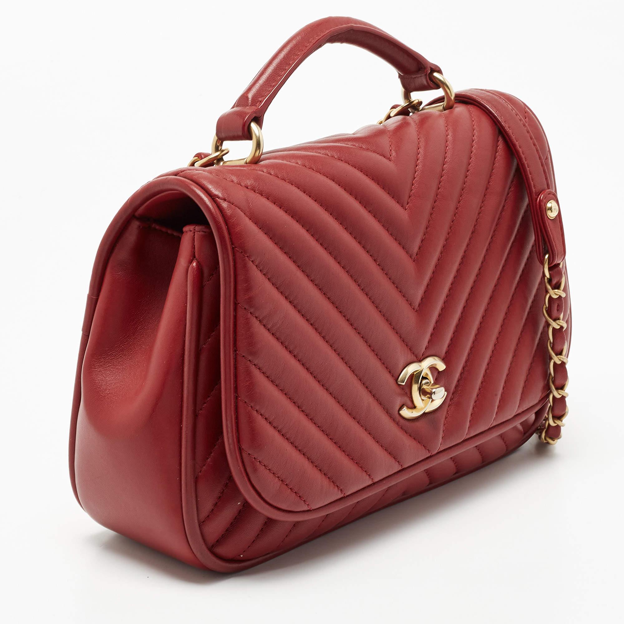 chanel red handbags