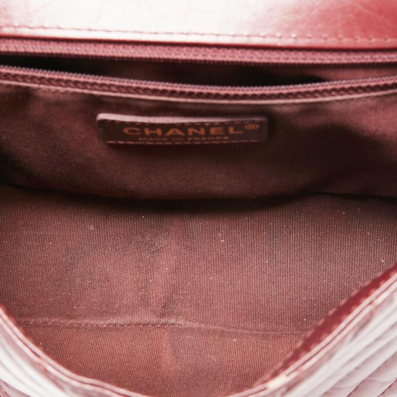chanel top handle bag red