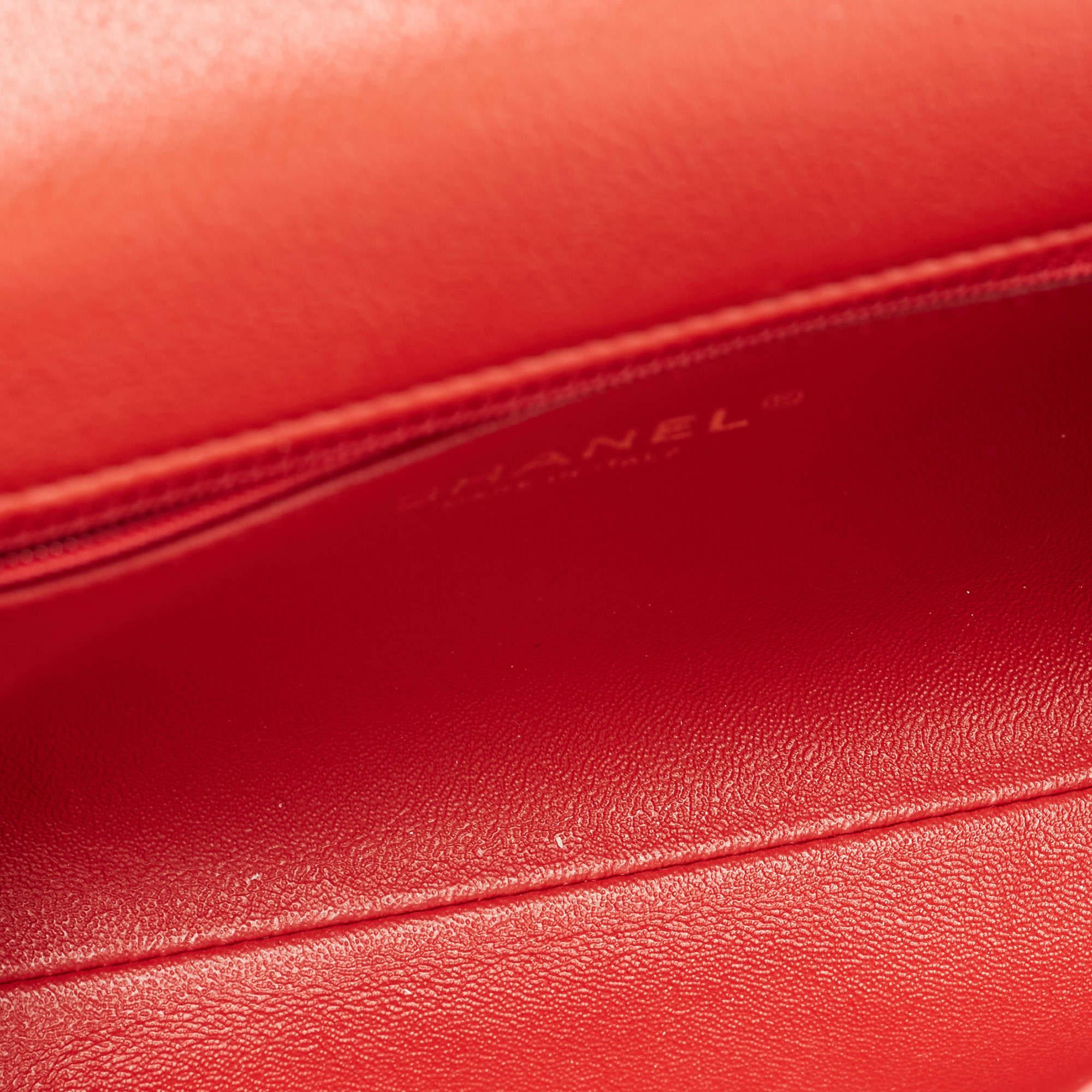 Chanel Red Chevron Leather Coco Waist Belt Bag 8