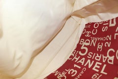 Chanel Red Coco Print Beach Tote Bag 86cz56s