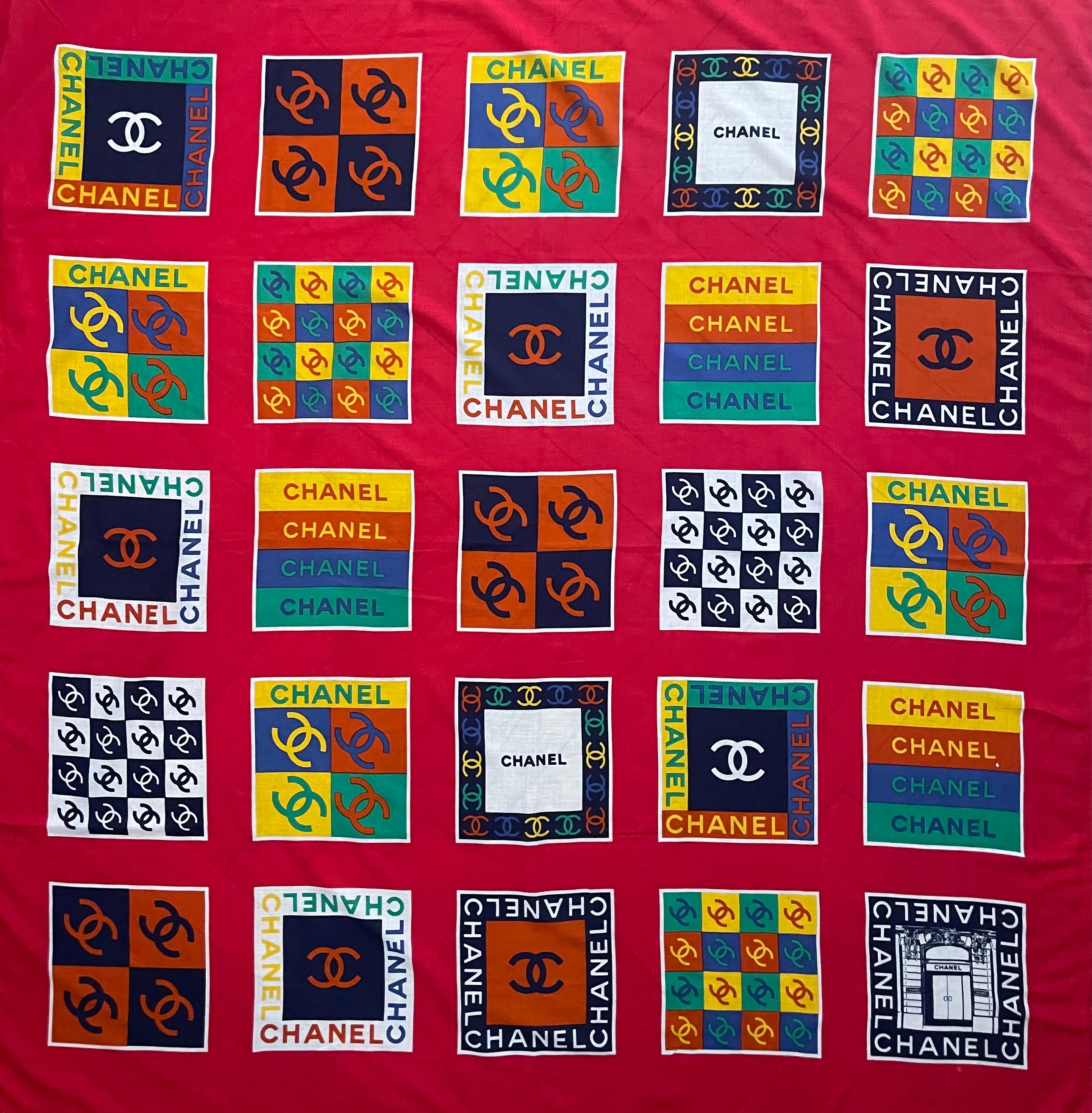 Beautiful cotton shawl in prestige condition. The color are beautiful, bold yet easy to wear year round. The designs are unique and a perfect statement of the brands classiness and creativity. 
Please note this item is in good condition with minor