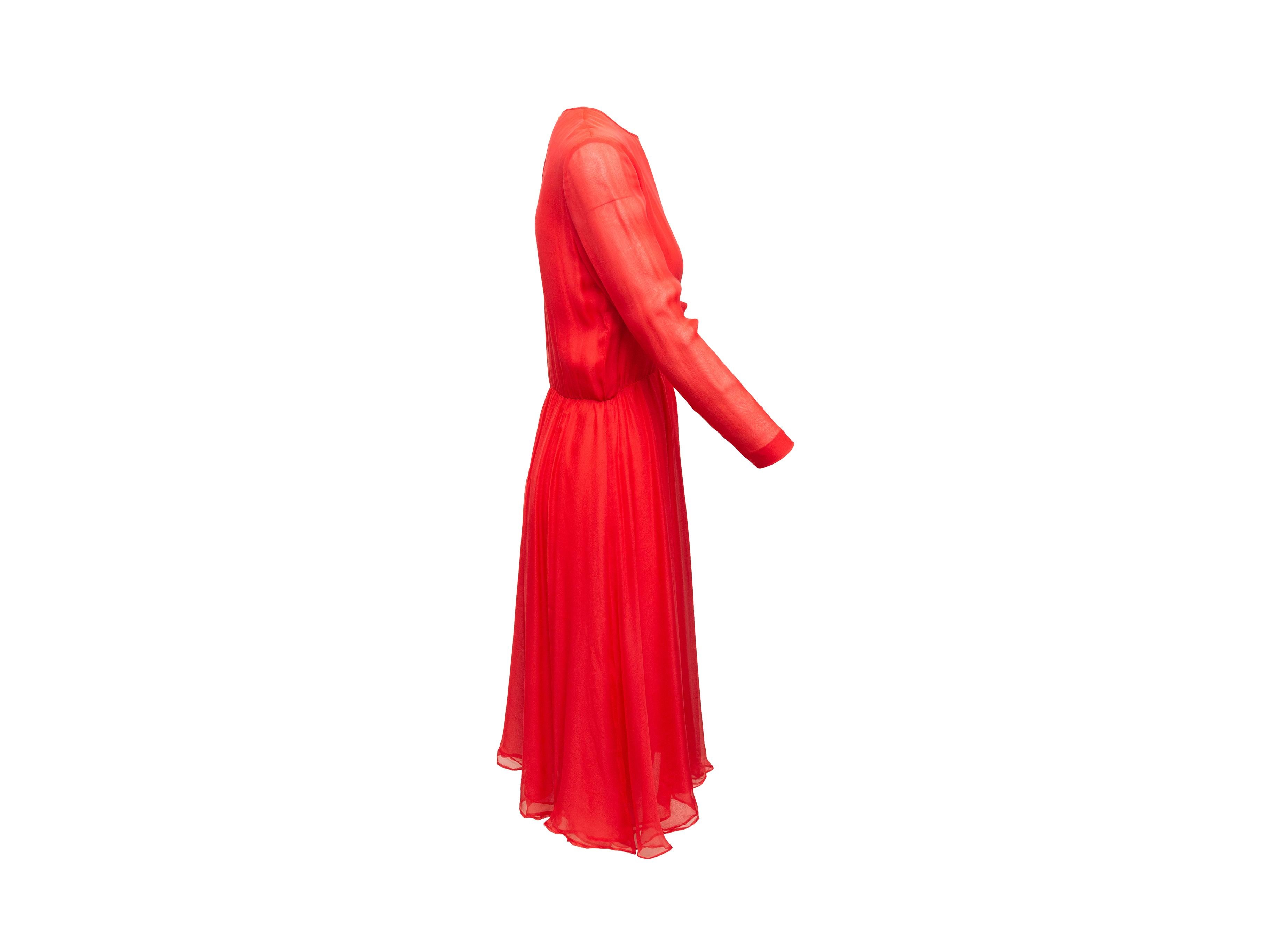 chanel red dress