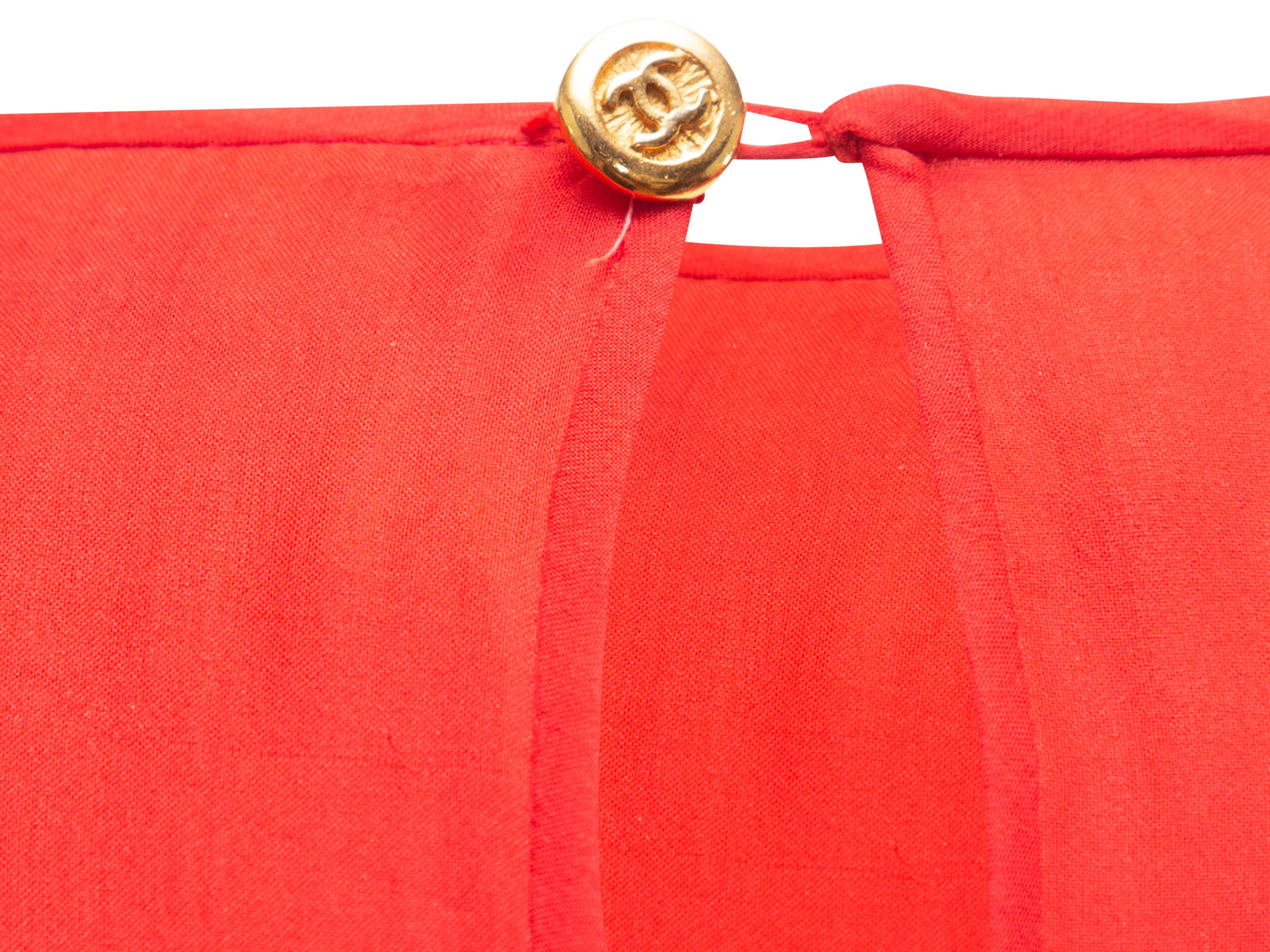 Chanel Red Creations Silk Midi Dress 1
