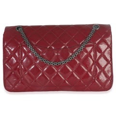 Chanel Red Crinkled Quilted Patent 2.55 Reissue 227 Flap Bag