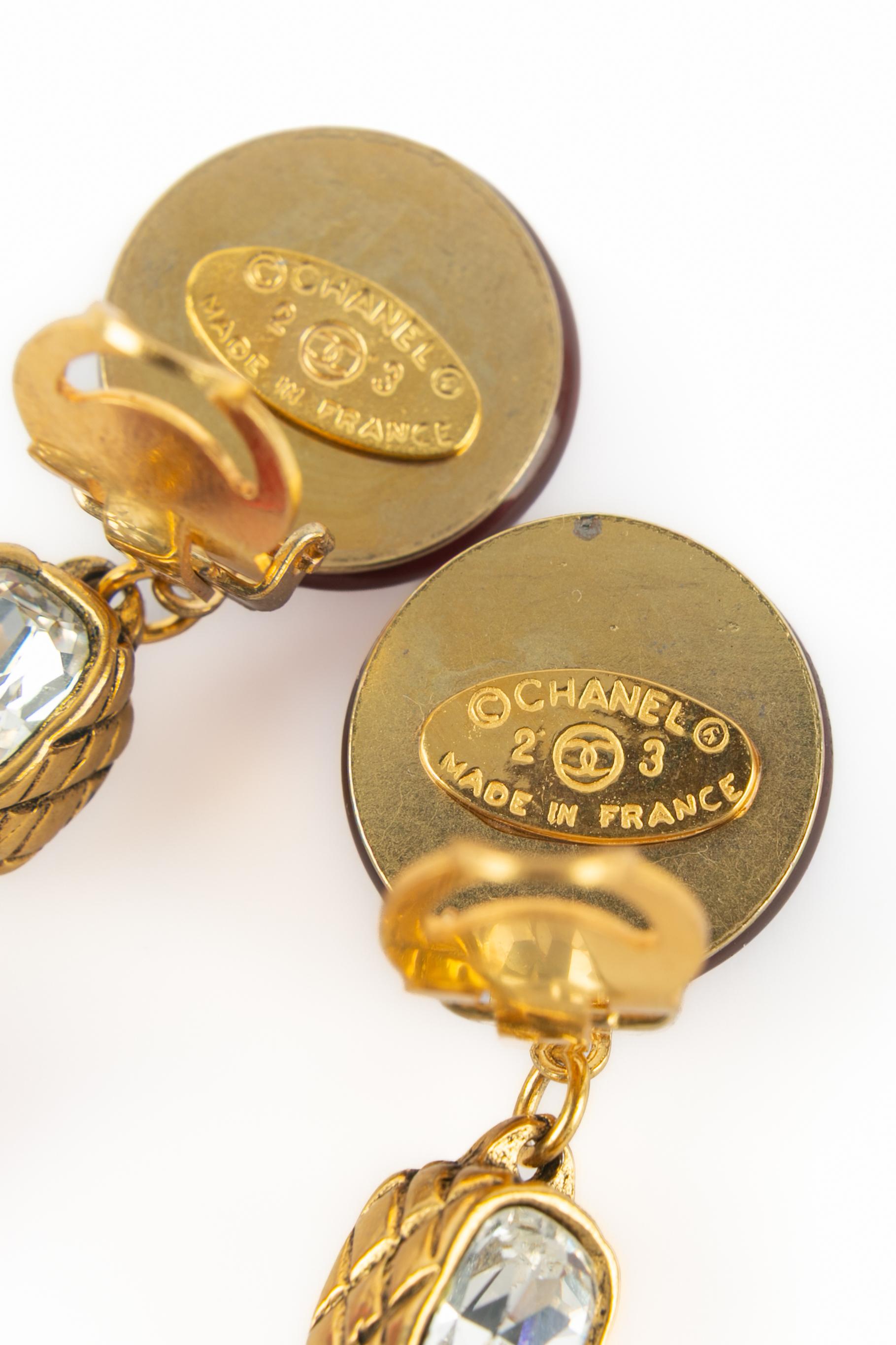 Chanel red earrings 5