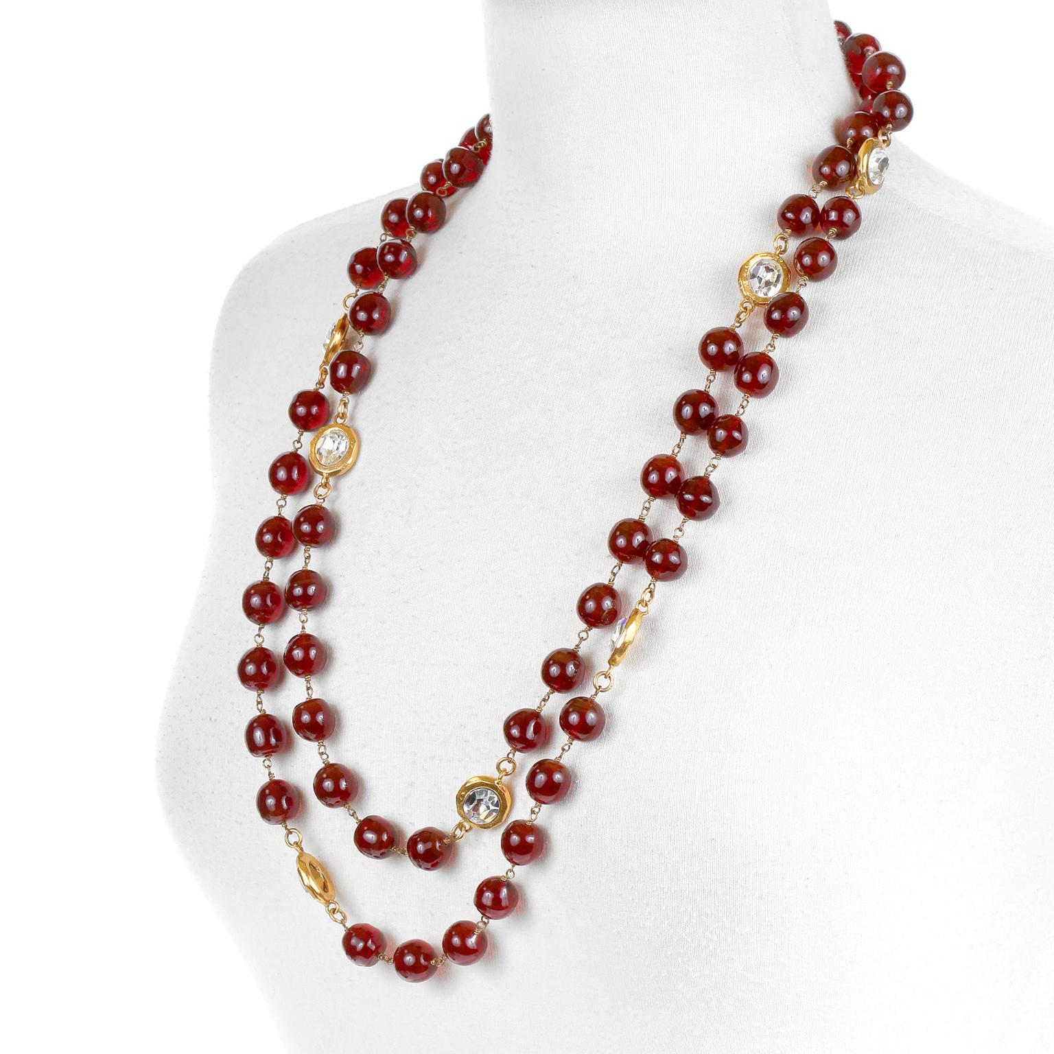long red necklace