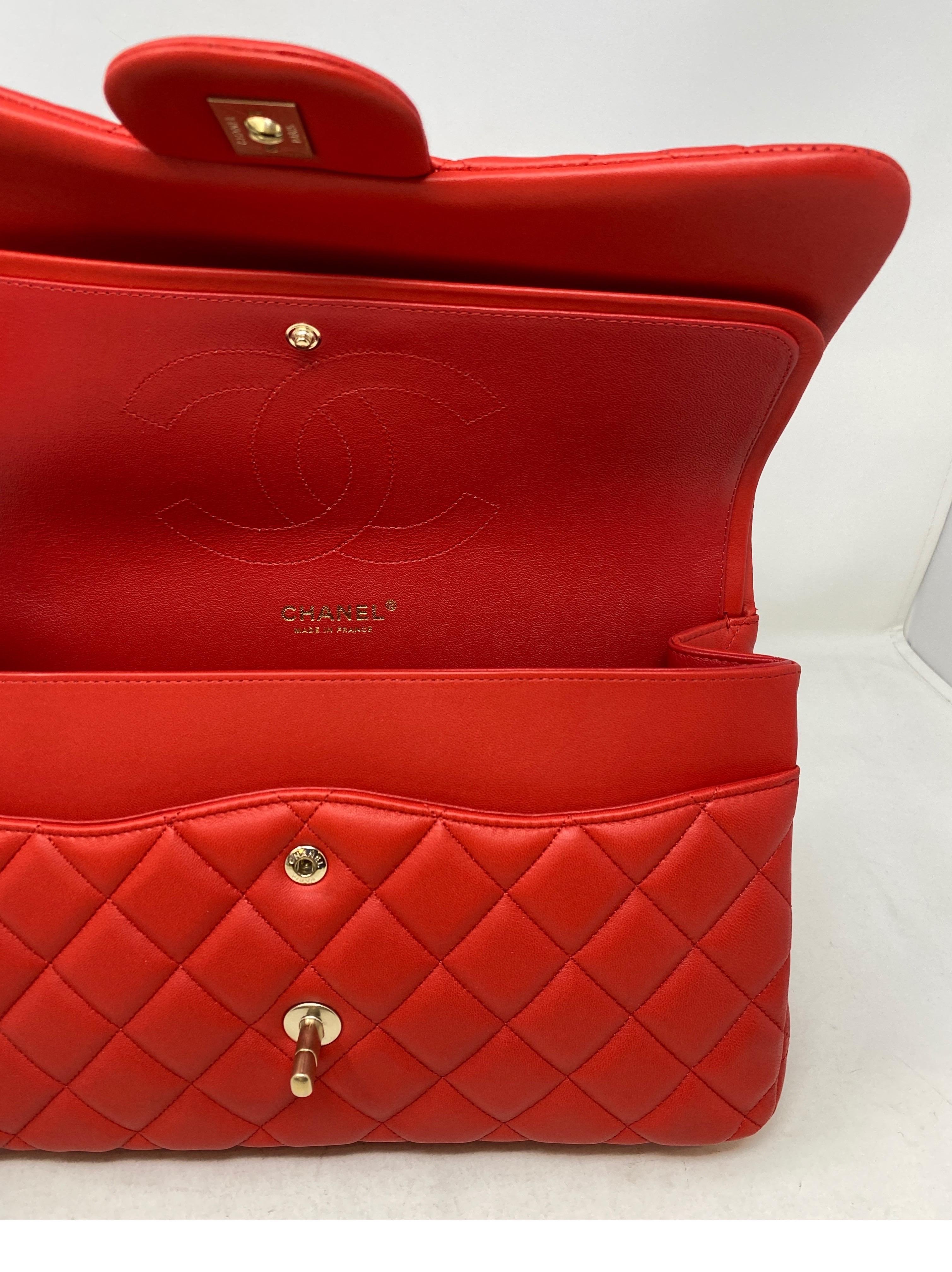 Chanel Red Jumbo Bag  9