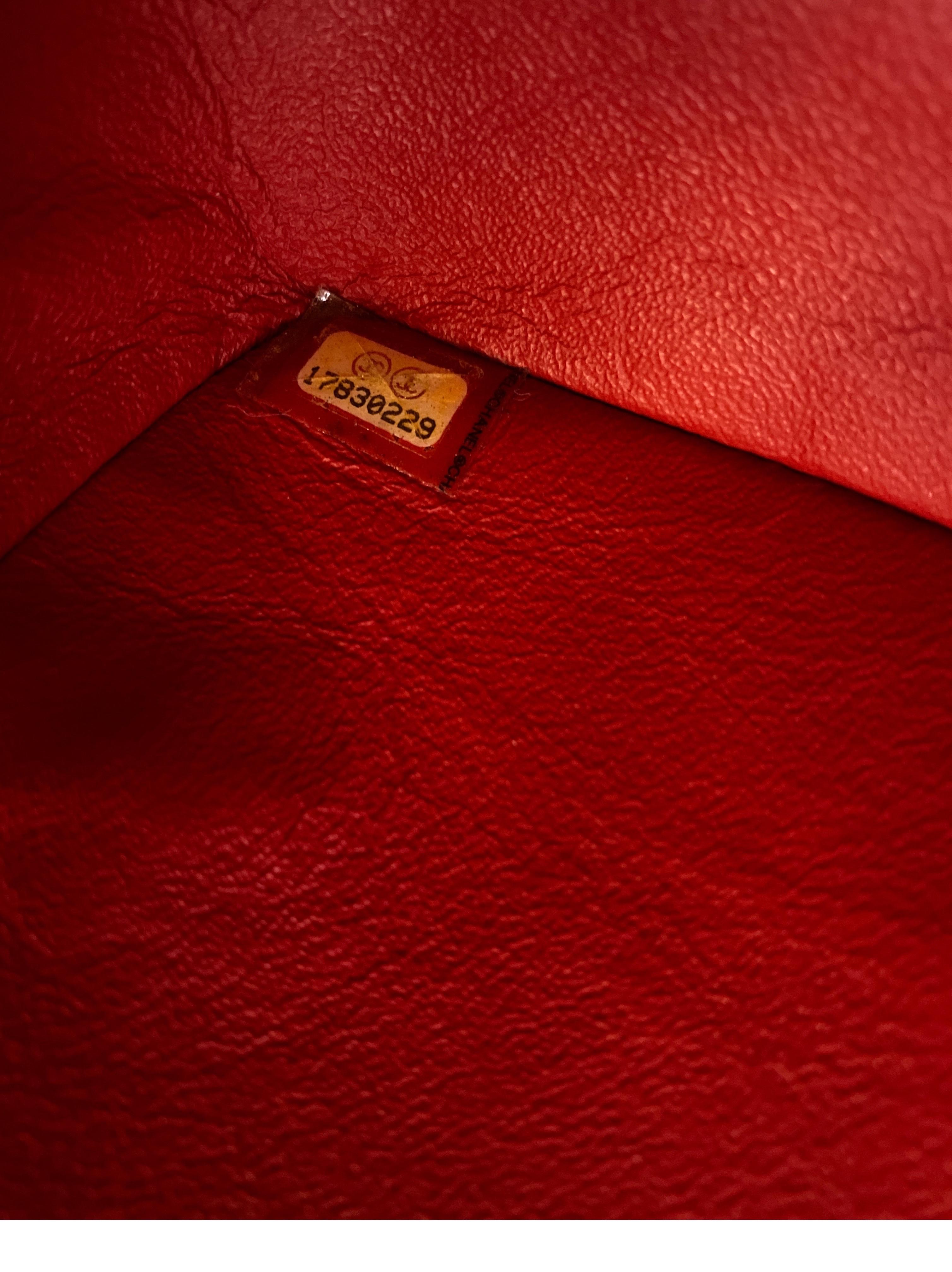 Chanel Red Jumbo Bag  10