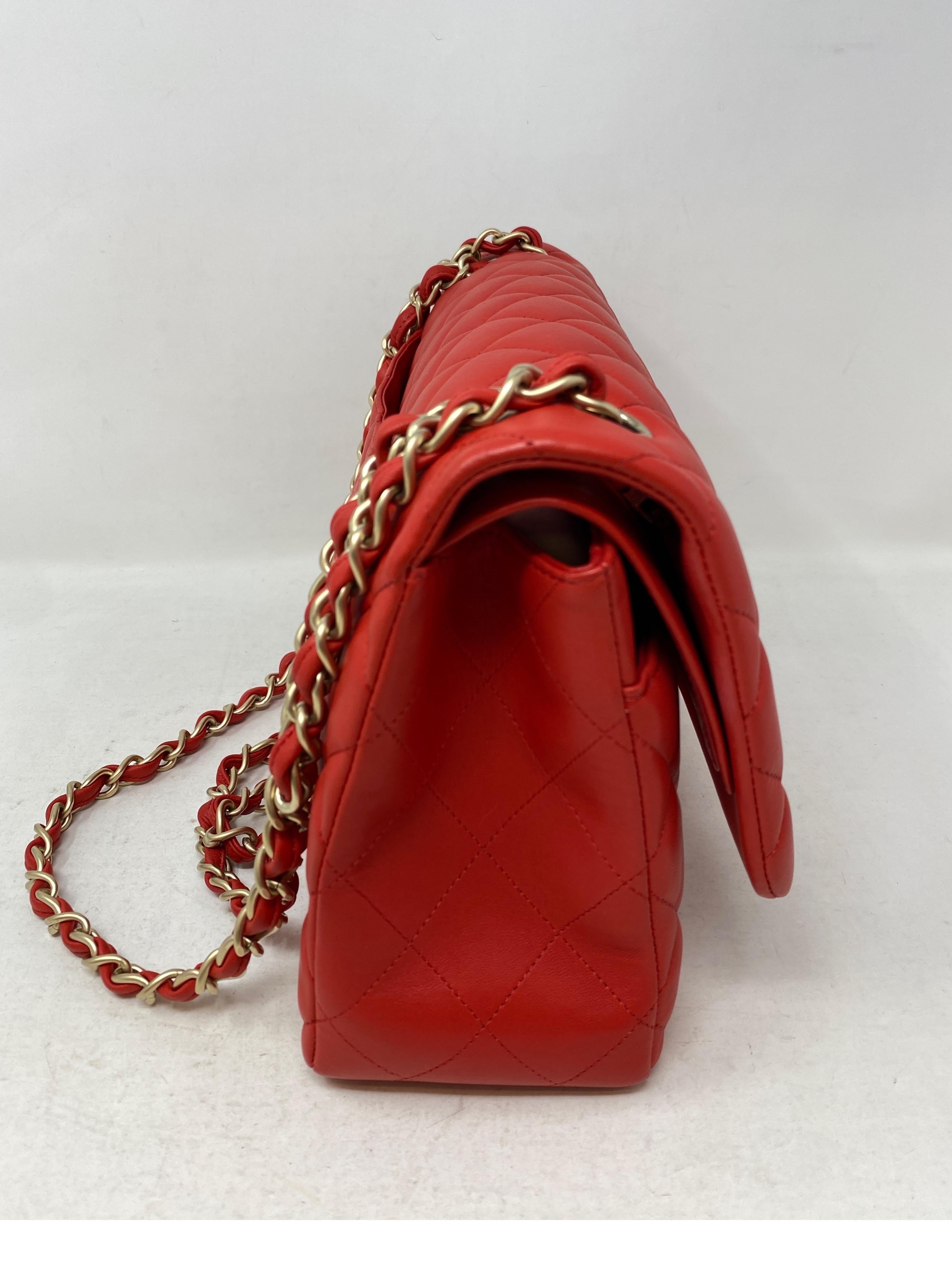 Women's or Men's Chanel Red Jumbo Bag 