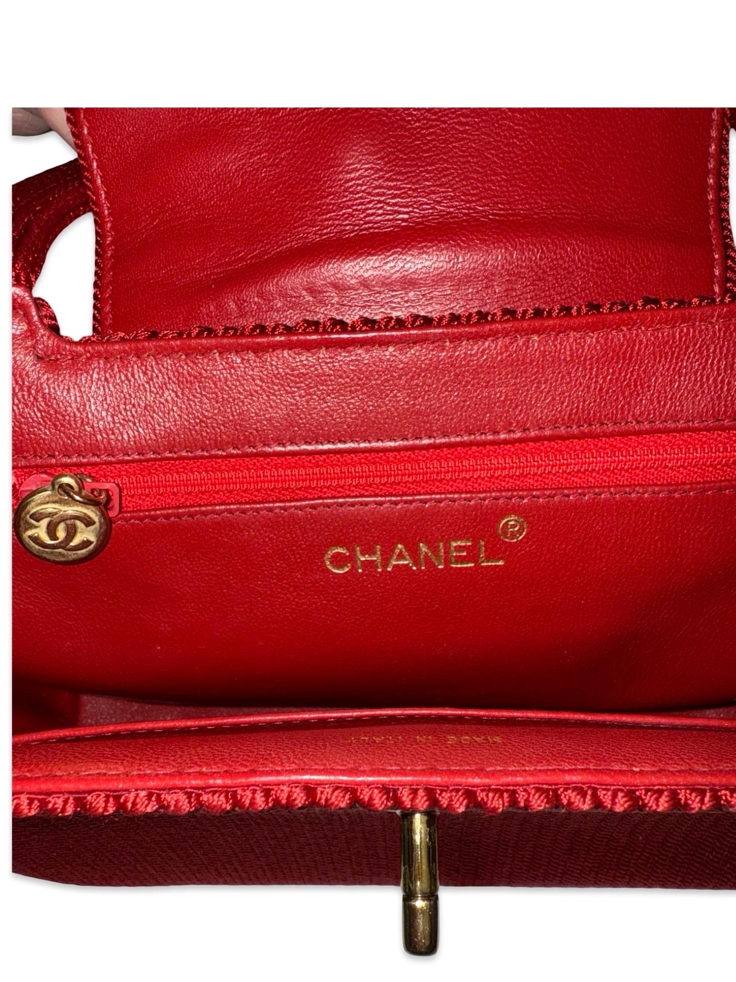 Borsa Chanel red kelly in vendita 1